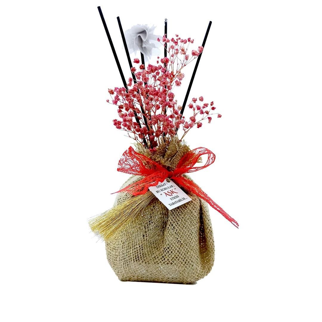 Hasır Seri Bambu Çubuklu Oda Kokuları Reed Diffuser Oda Parfümü Ortam Kokusu