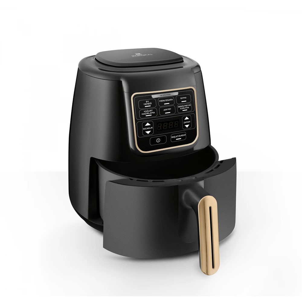 Karaca Air Pro Cook XL 2 in 1 Konuşan Airfryer Black Mineral Gold