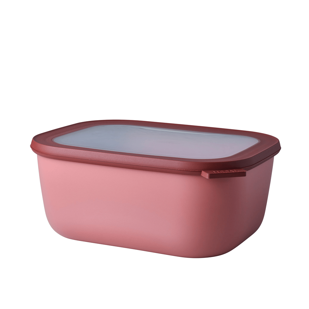 Mepal Multi Bowl Cirqula Dikdörtgen Saklama Kabı 3000 ml Vivid Mauve