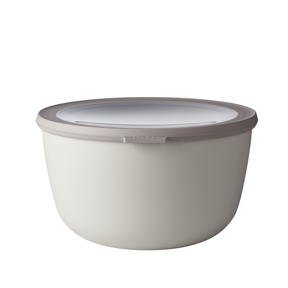 Mepal Multi Bowl Cirqula Yuvarlak Saklama Kabı 3000 ml Nordic White