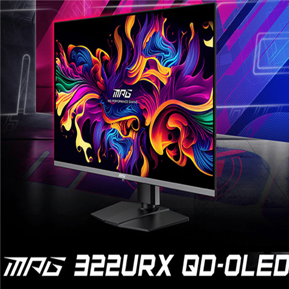 MSI 31.5 MPG 322URX QD-OLED 3840x2160 (UHD) 16:9 FLAT QD-OLED 240HZ 0.03MS ADAPTIVE-SYNC GAMING MONITOR SIYAH