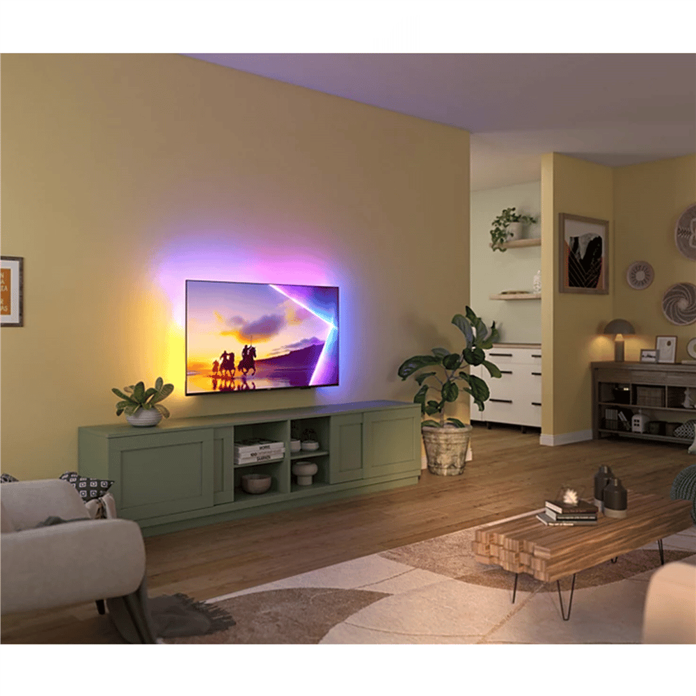 Philips 65PUS8500/62 164 cm 4K Qled TV 3 Taraflı Ambilight Titan OS İşlemci Dolby Atmos 60 Hz Uydulu