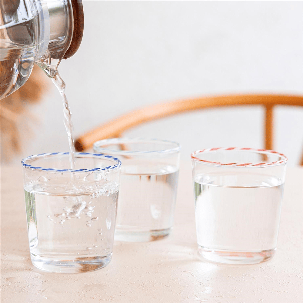 The Mia Borosilikat Su Bardağı Kırmızı 320 ml