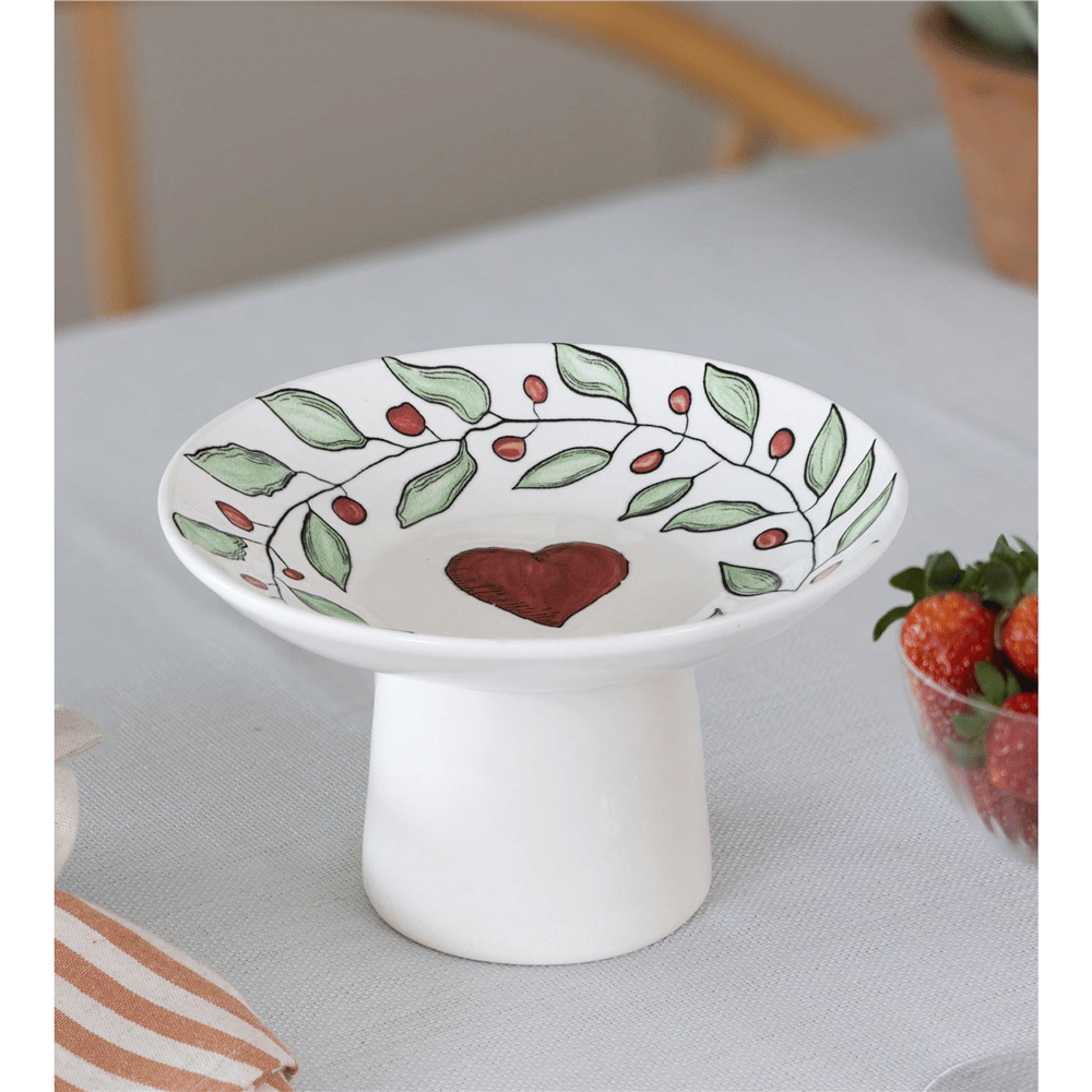 The Mia Luv 20 cm Ayaklı Servis Tabağı