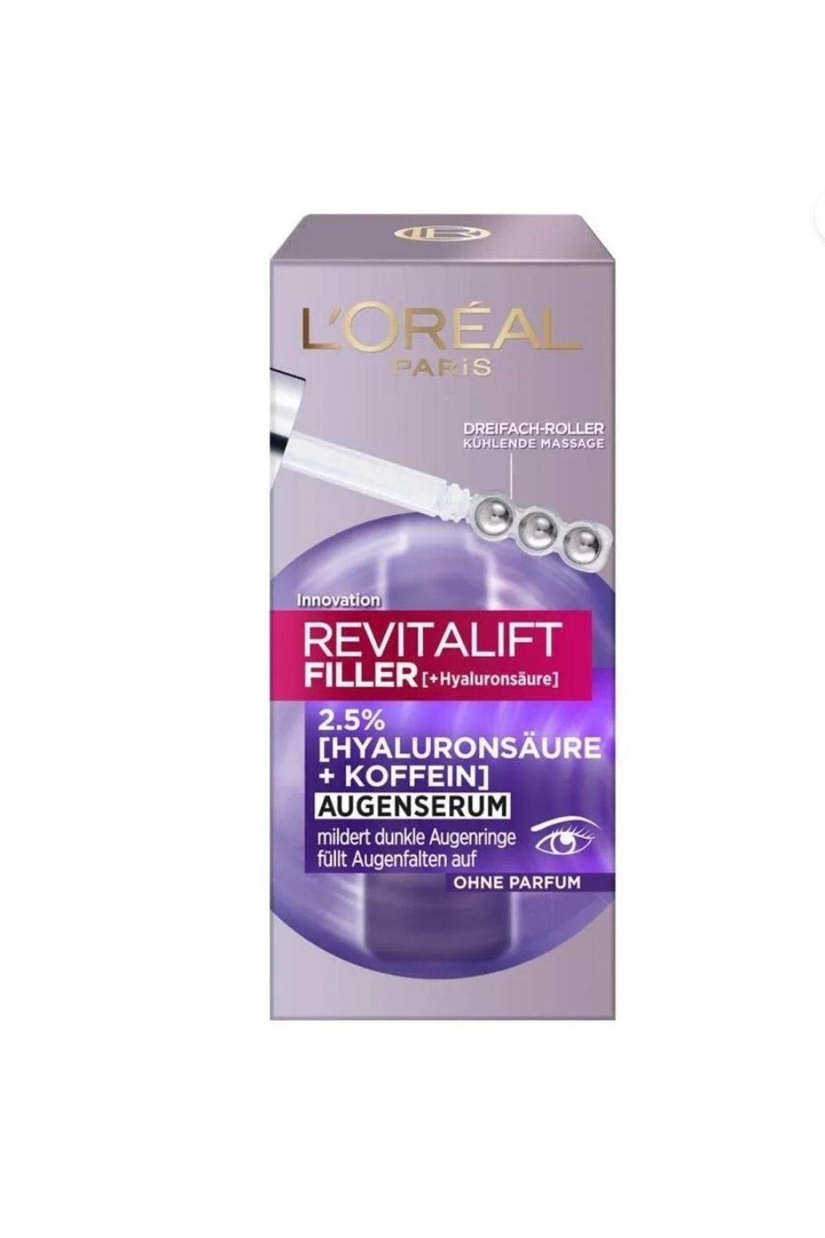 - Göz Serumu Revitalift Dolgusu %2.5 Hyaluronik Asit + Kafein