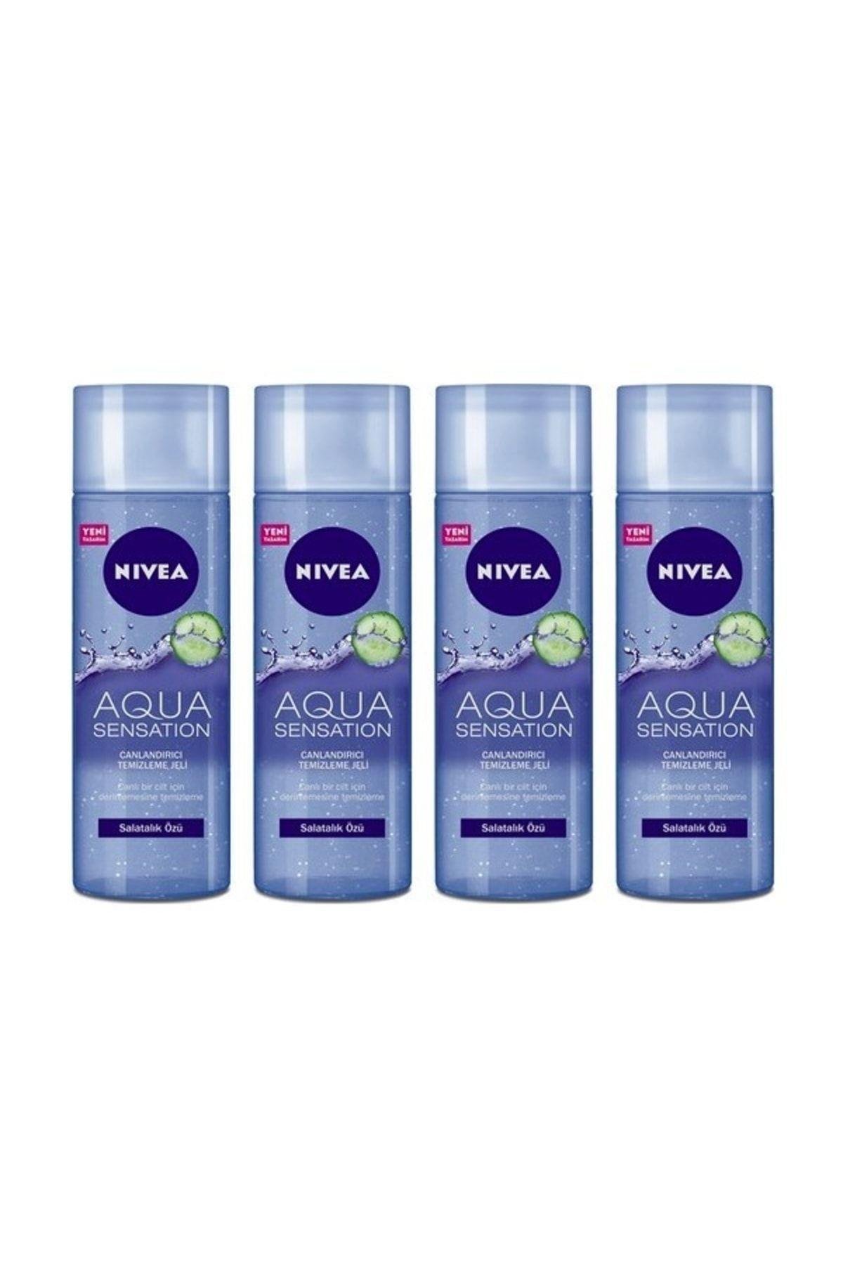 Aqua Sensation Canlandırıcı Yüz Temizleme Jeli 200 Ml,salatalık Özü, X4 Adet