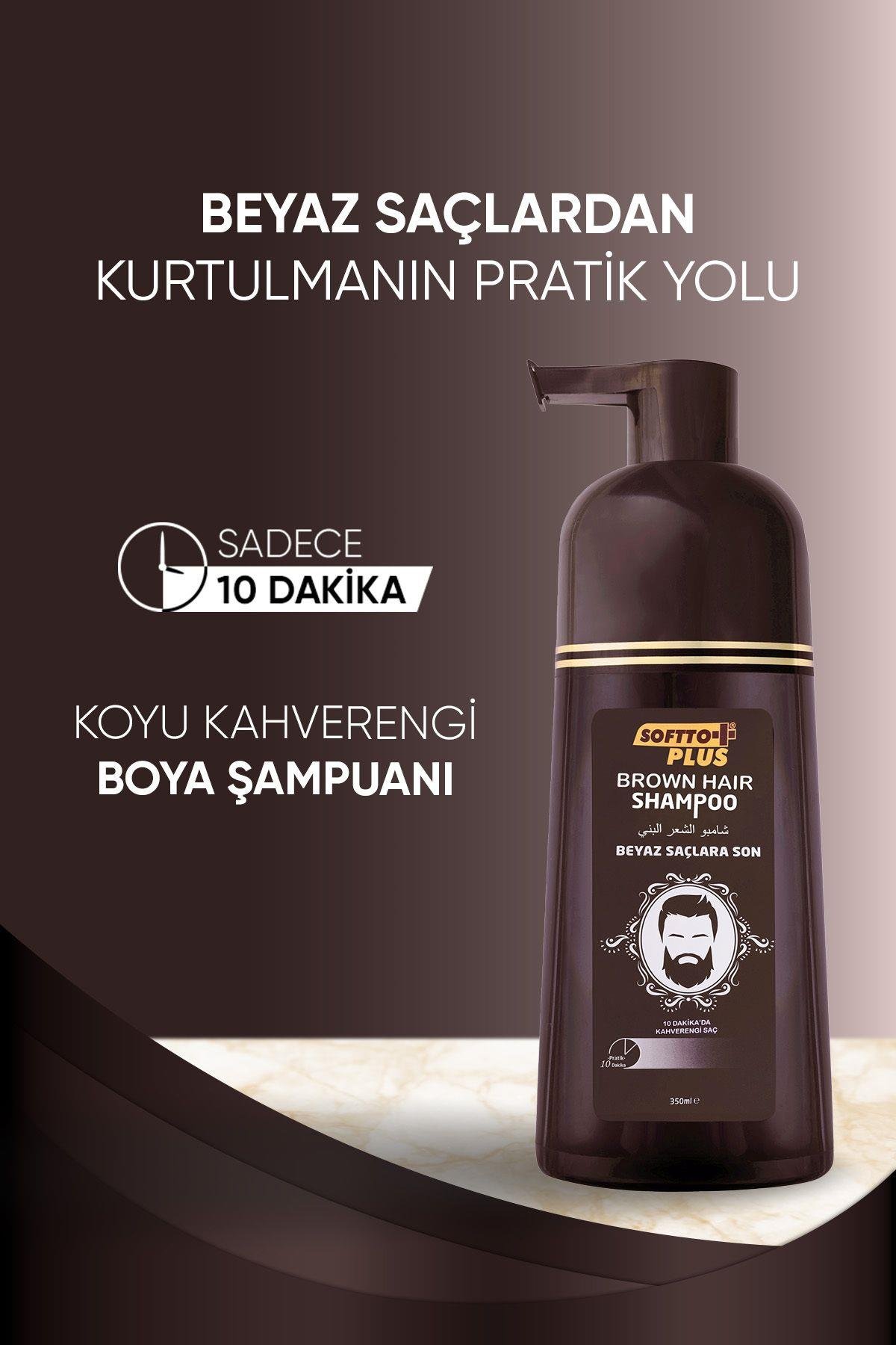 Beyaz Saçlara Özel Koyu Kahve Brown Hair Shampoo Şampuan 350 Ml
