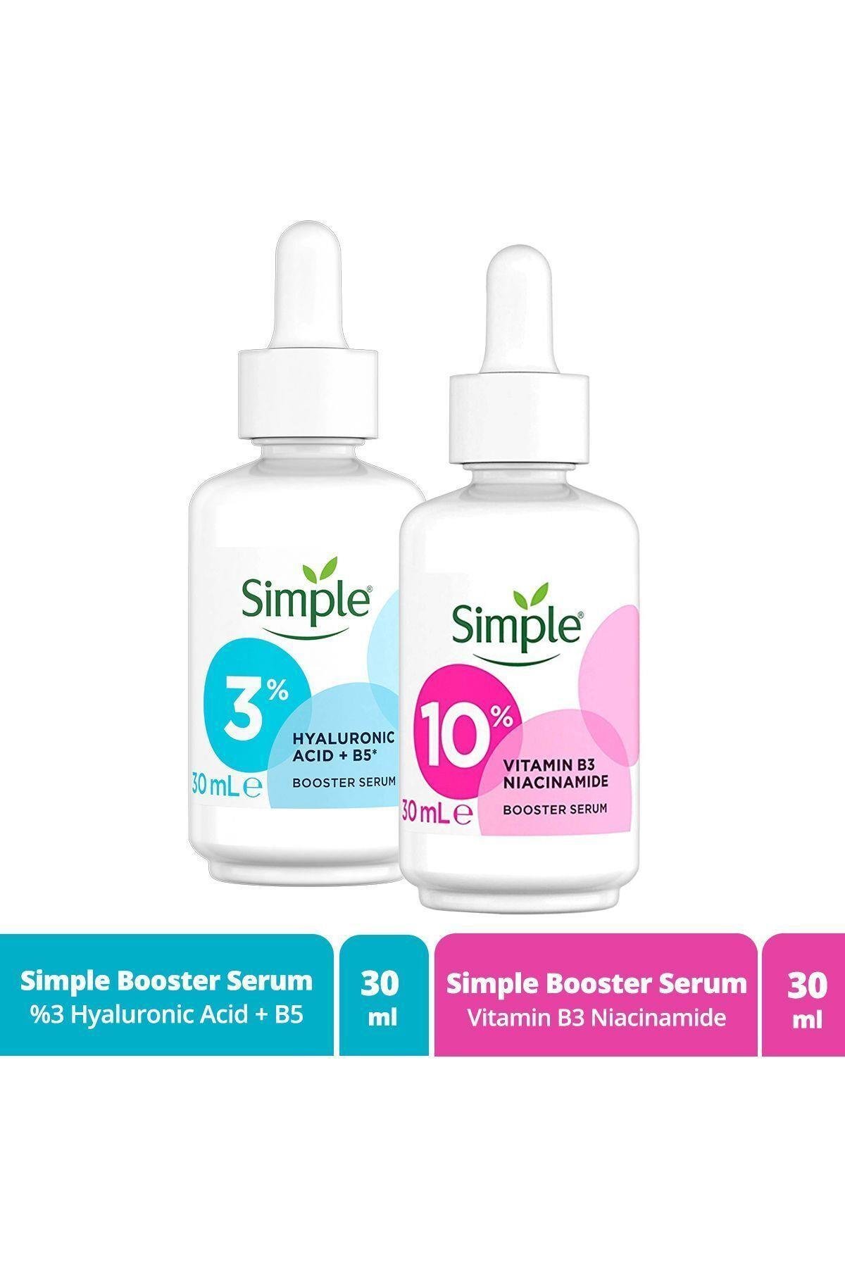 Booster Serum %3 Hyaluronic Acid + B5 30 Ml + Booster Serum %10 Vitamin B3 Niacinamide 30 Ml