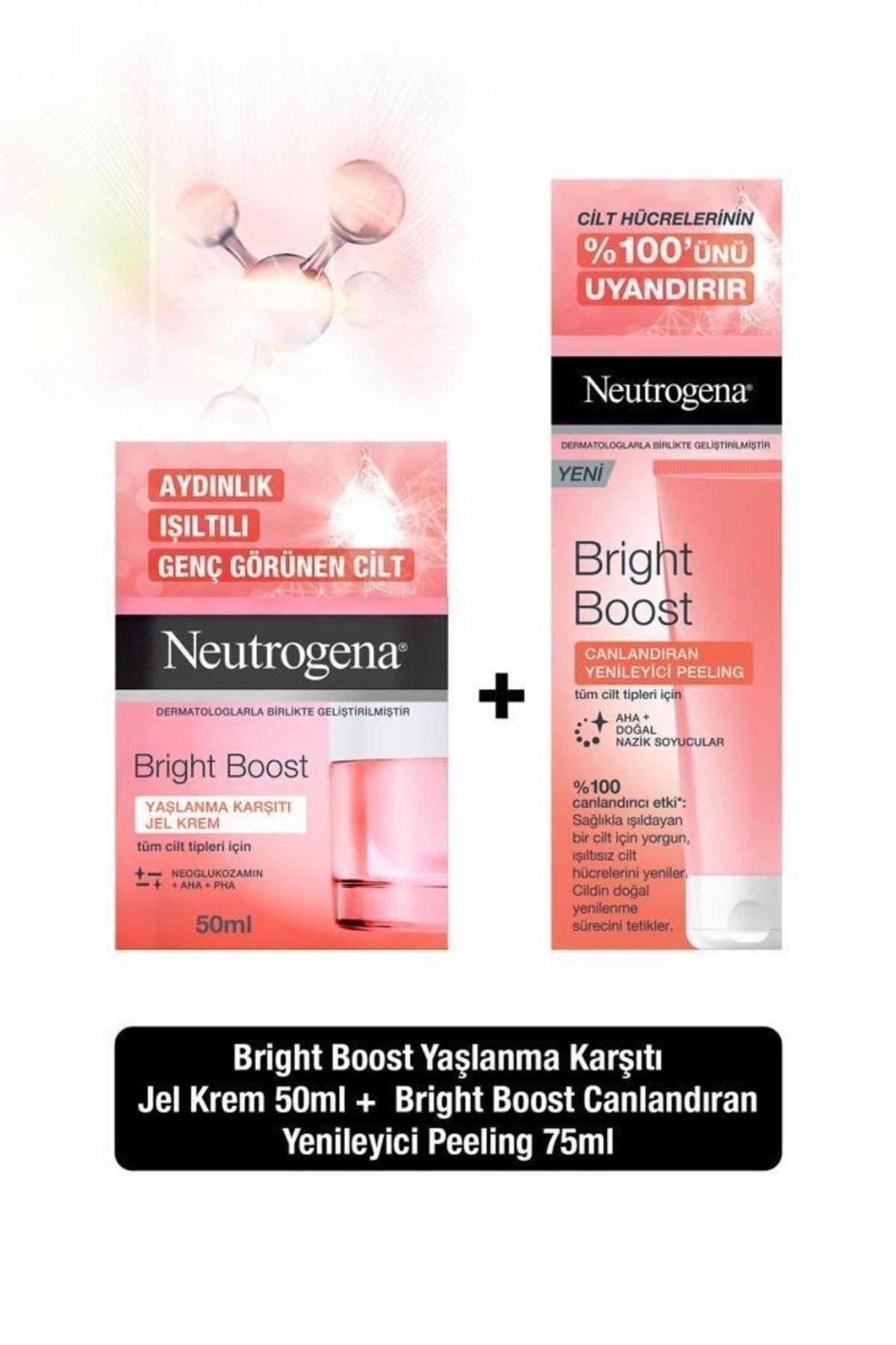 Bright Boost Nemlendirici Jel Krem 50 ml Canlandırıcı Yenileyici Peeling Jel 75 ml