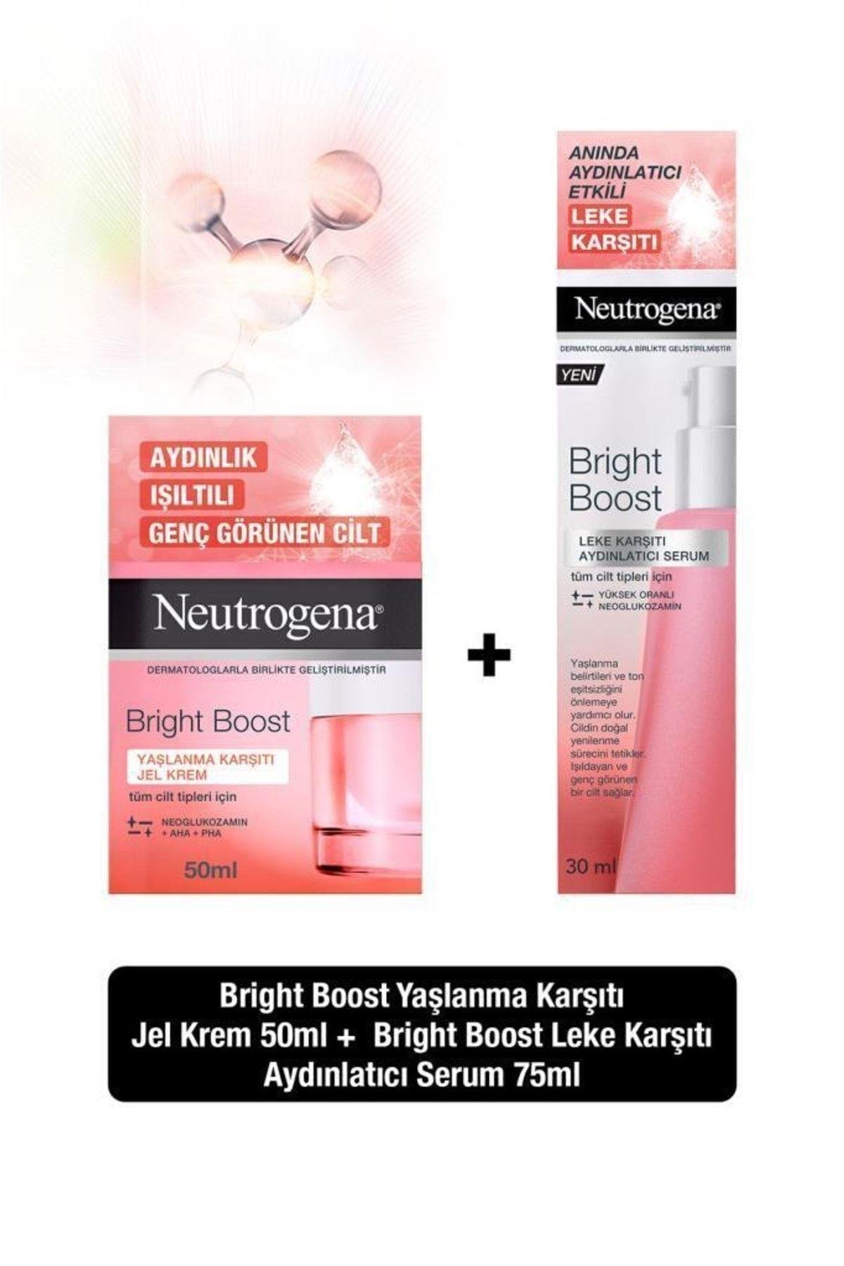 Bright Boost Yaşlanma Karşıtı Jel Krem 50 Ml + Leke Karşıtı Aydınlatıcı Serum 30 ml