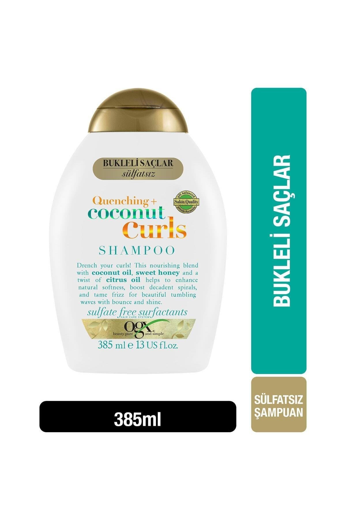 Bukleli Saçlar Için Nemlendirici Coconut Curls Sülfatsız Şampuan 385 ml