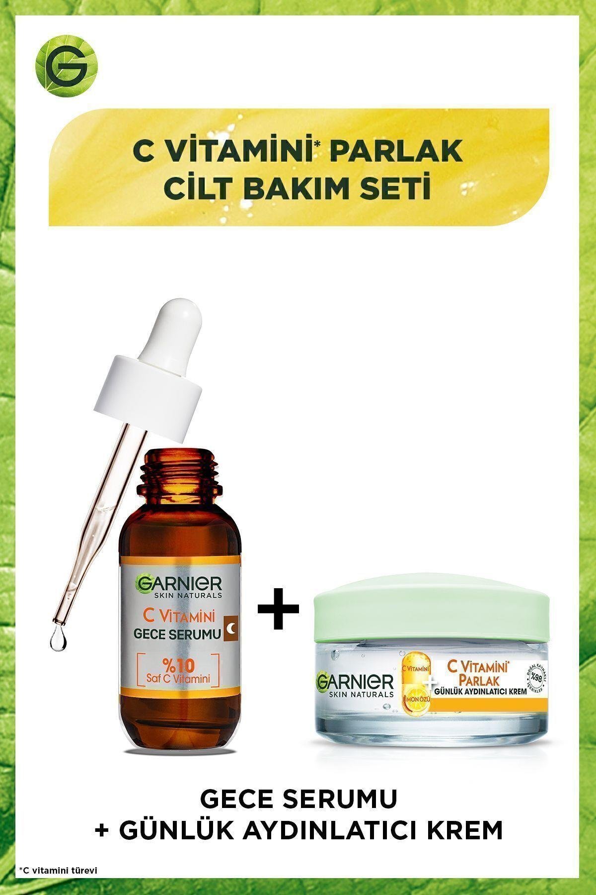 C Vitamini Süper Aydınlatıcı Gece Serumu & C Vitamini Parlak Günlük Aydınlatıcı Krem