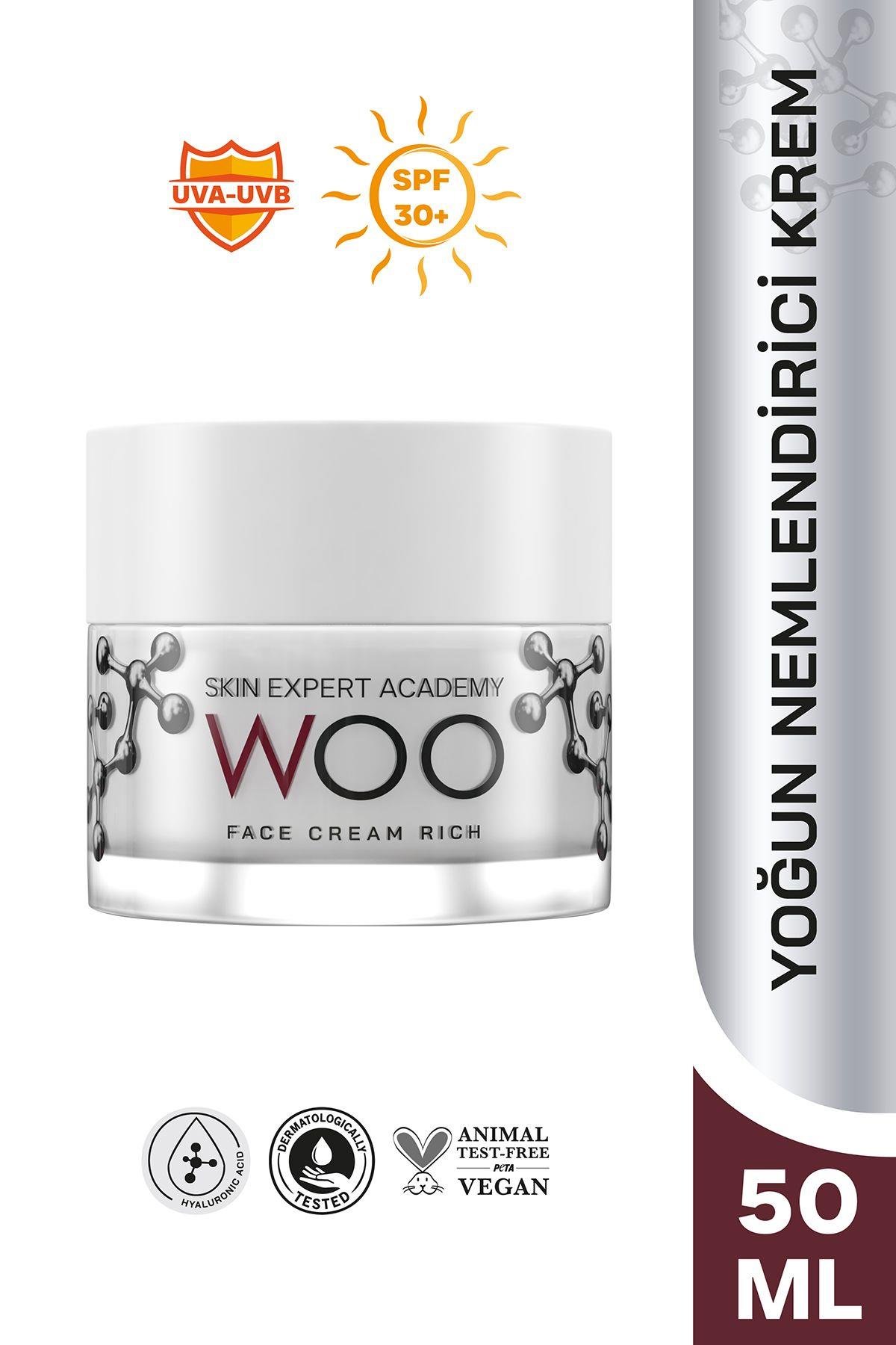 Face Cream Rich Yoğun Nemlendirici Güneş Korumalı Spf30 Yüz Kremi 50ml Uva-uvb