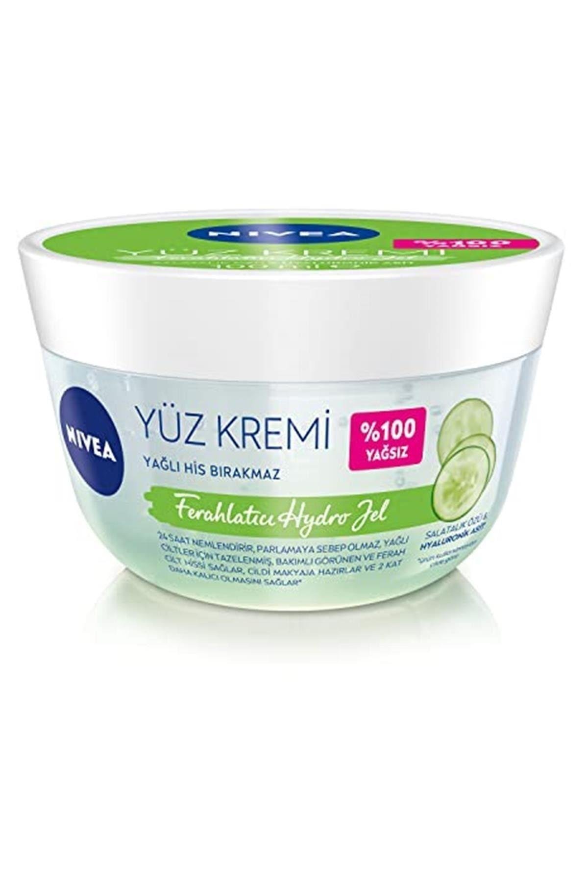 Ferahlatıcı Hydro Nemlendirici Yüz Kremi 100 Ml, Yağlı Ciltler Için, Makyaj Bazı, 24 Saat Cil