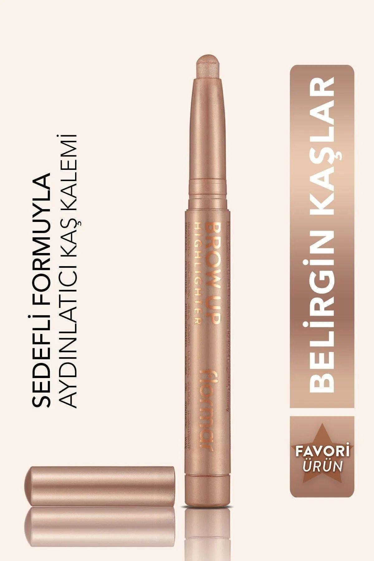 Flor-Mar - Aydınlatıcı Asansörlü Kalem Stick Uçuk Kahve - Brow Up Highlighter