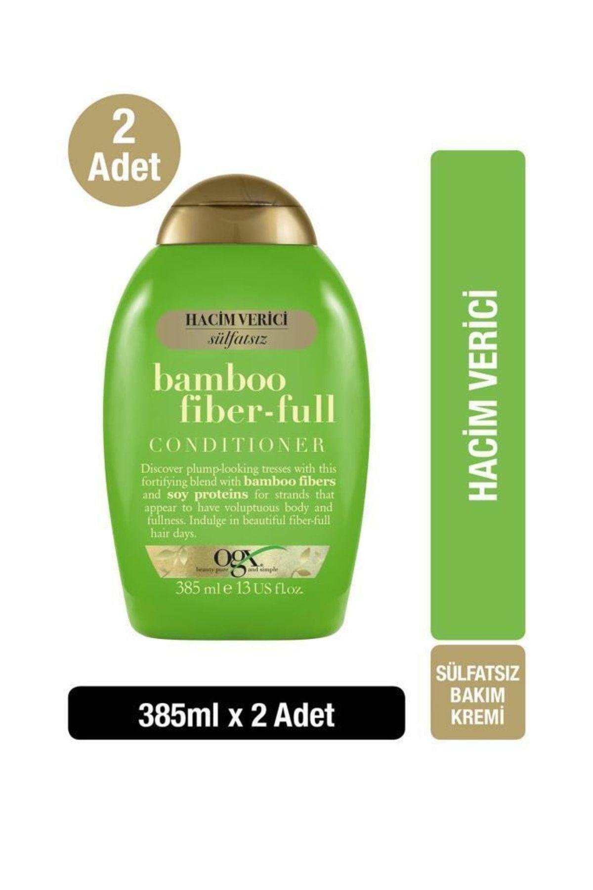 Hacim Verici Bamboo Fiber Sülfatsız Saç Bakım Kremi 385ml x2