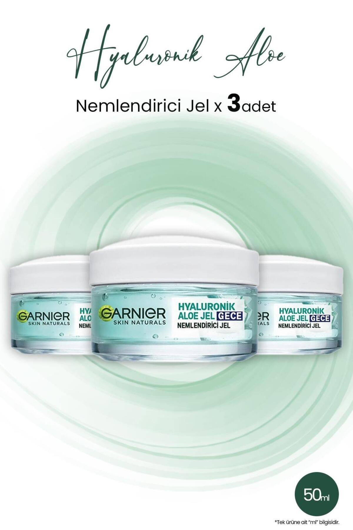 Hyaluronik Aloe Nemlendirici Jel Gece 50 ml X 3 Adet