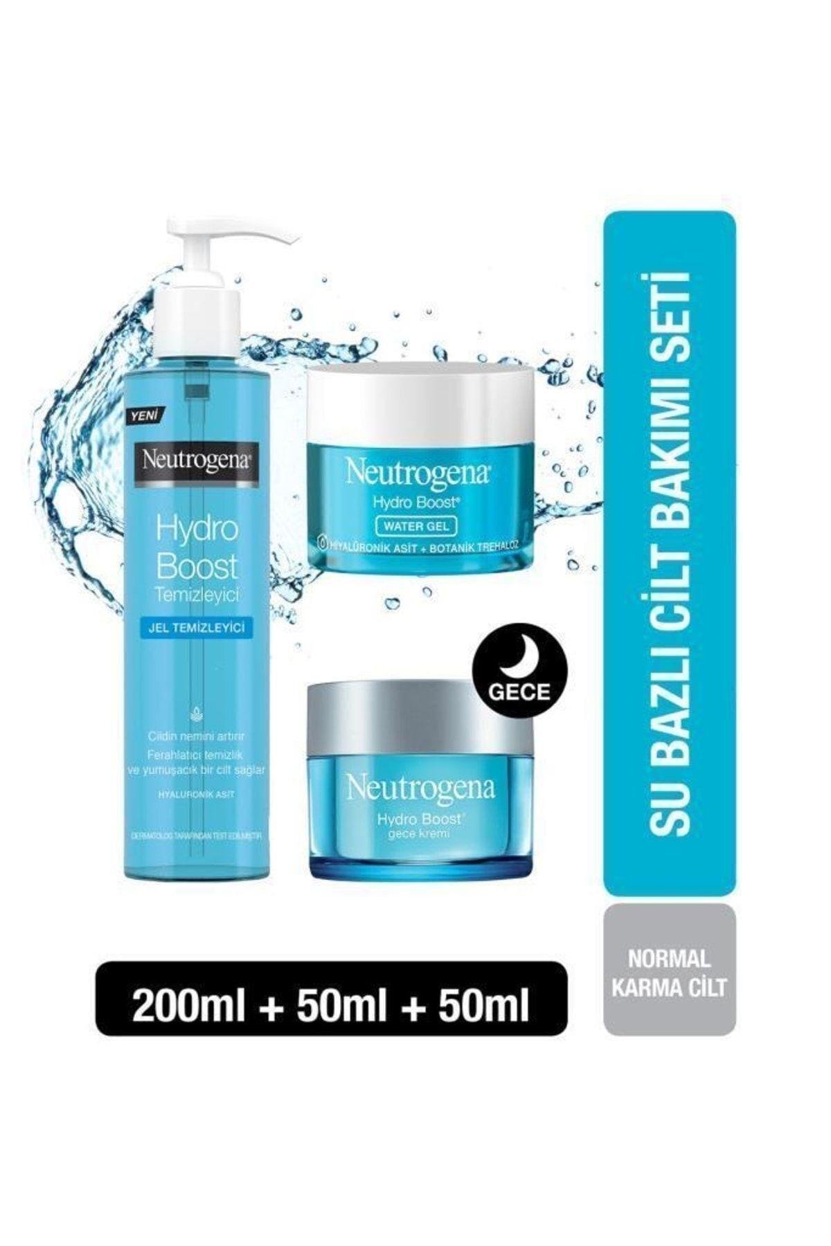 Hydro Boost Water Gel 50 ml+Gece Kremi 50ml+Jel Temizleyici 200 ml