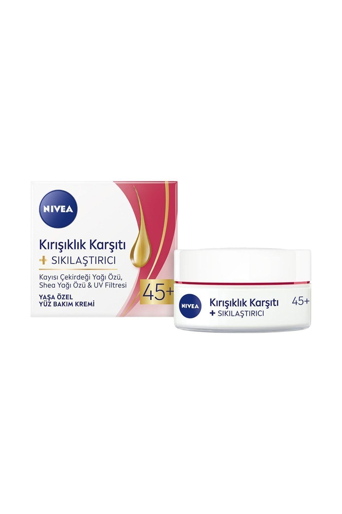 Kırışıklık Karşıtı + Sıkılaştırıcı Krem Yaş 45+ (50ml),yaşa Özel Yüz Bakım Kremi,güneş Koruması