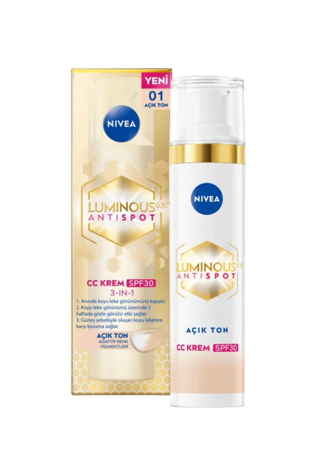 KOYU LEKE KARŞITI SPF 30 GÜNEŞ KORUMALI AÇIK TON RENKLİ KAPATICI CC KREM