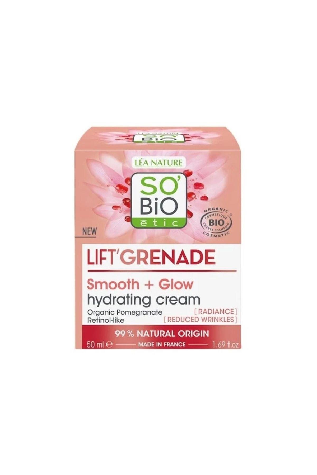 Lift Grenade Smooth Glow Hydrating Cream Organik Nar Özlü Aydınlatıcı Nemlendirici Krem 50 ml