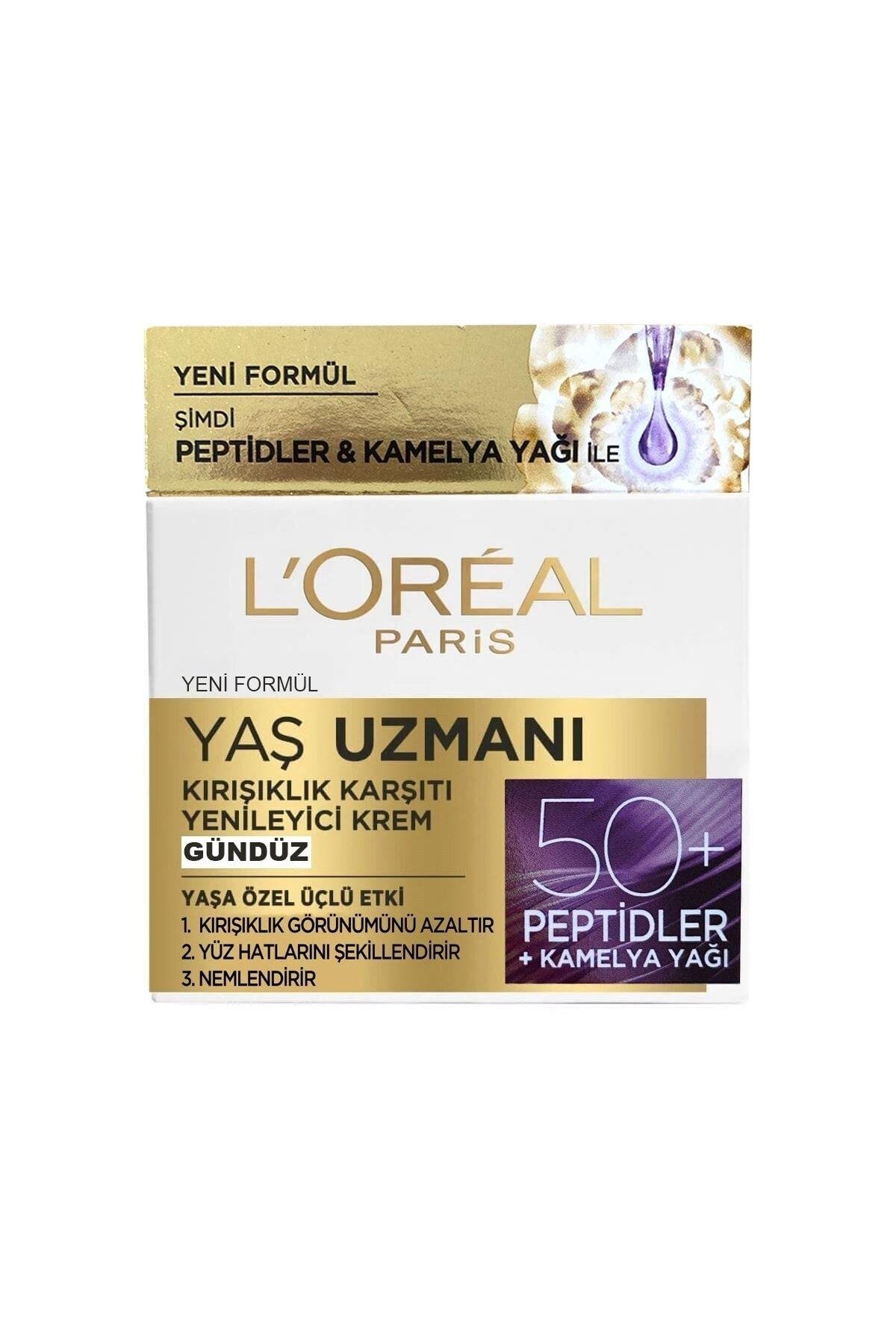 Loreal Paris Yaş Uzmanı Kırışıklık Karşıtı Yenileyici Gündüz Krem 50 ml 50+Yaş