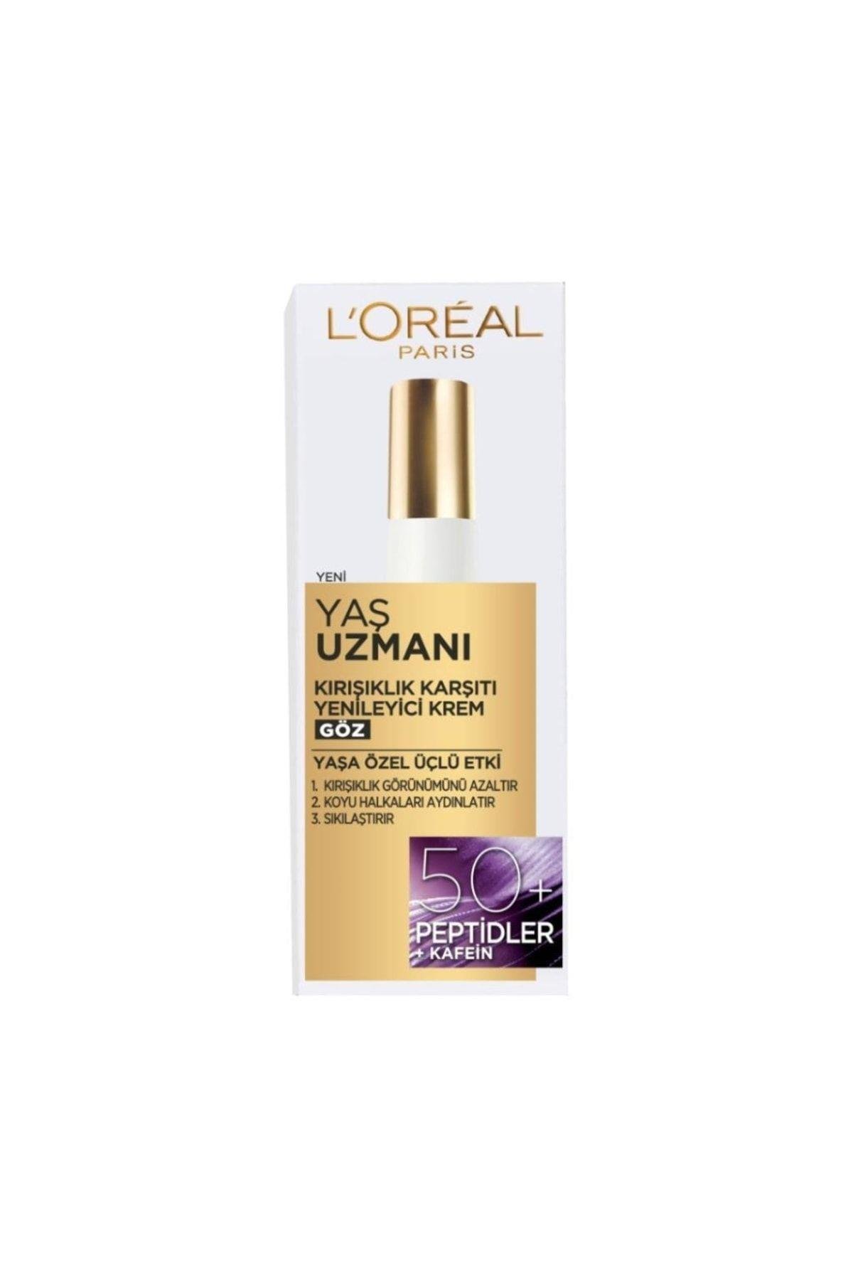 Loreal Paris Yaş Uzmanı Kırışıklık Karşıtı Yenileyici Göz kremi 15 ml 50+Yaş