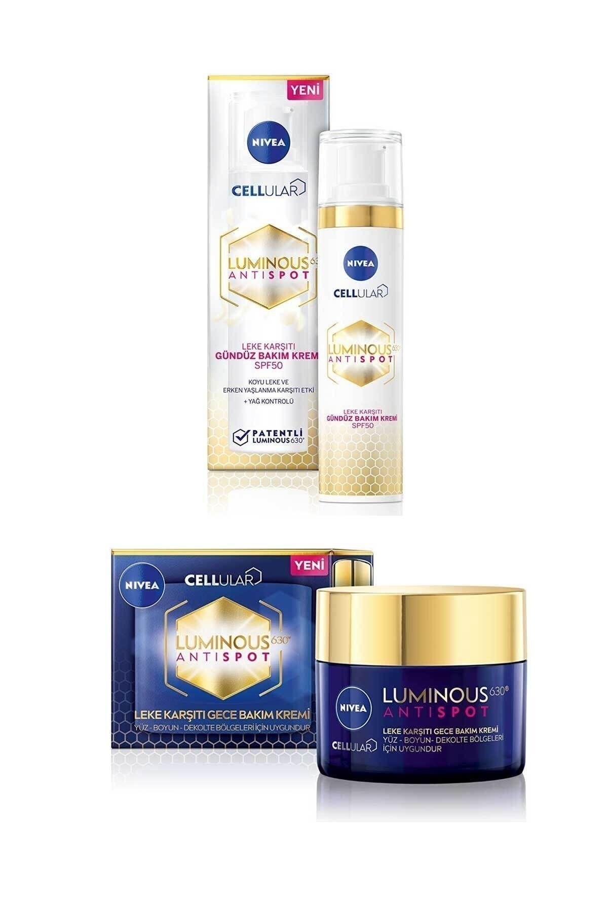 Luminous630 Leke Karşıtı Gündüz Bakım Kremi 40ml Spf 50 & Leke Karşıtı Gece Bakım Kremi 50ml