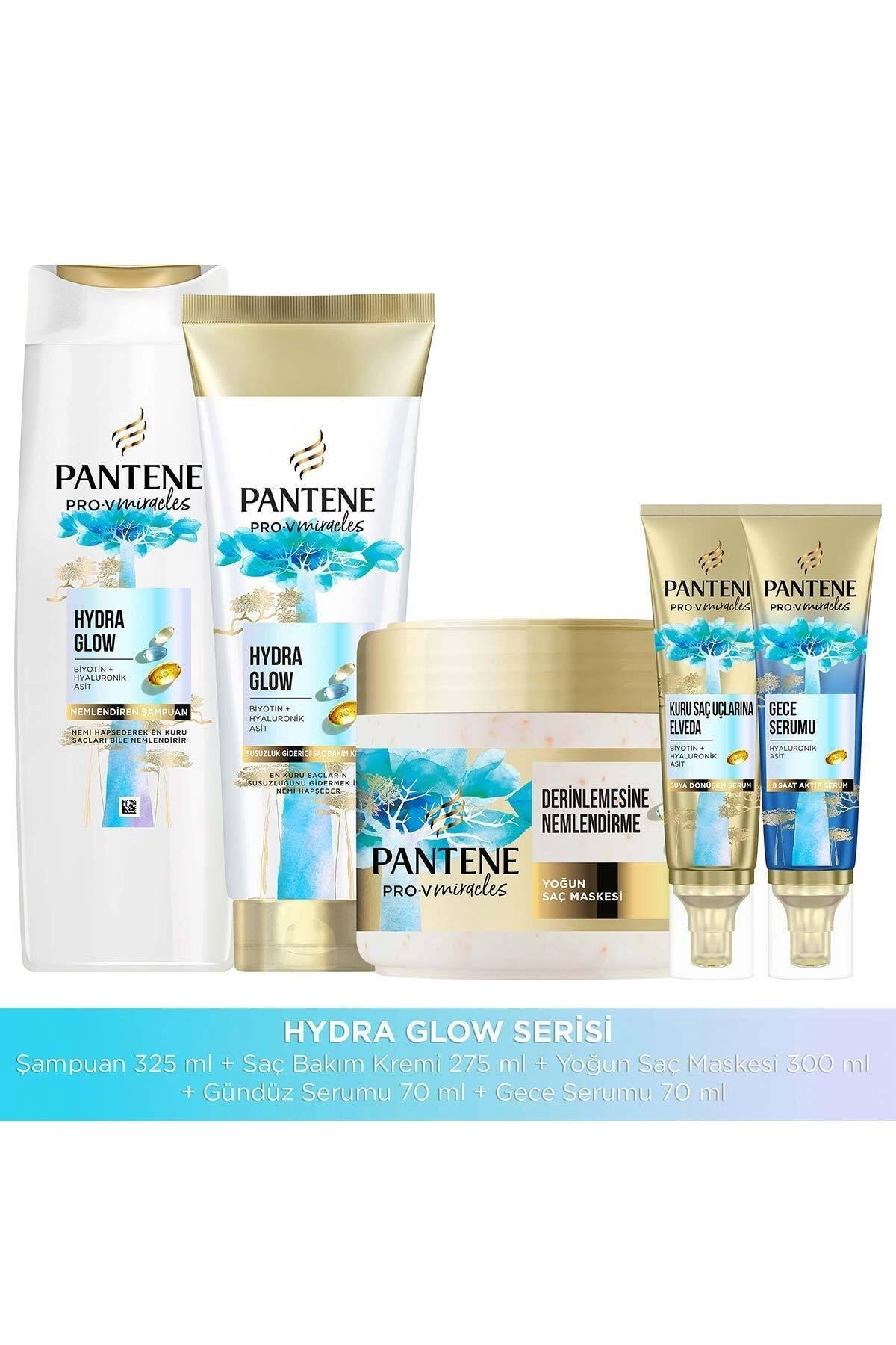 Miracles Hydra Glow Şampuan + Saç Kremi 300 ml + Maske 300 ml + Gece Serumu 70 ml + Gündüz Serumu
