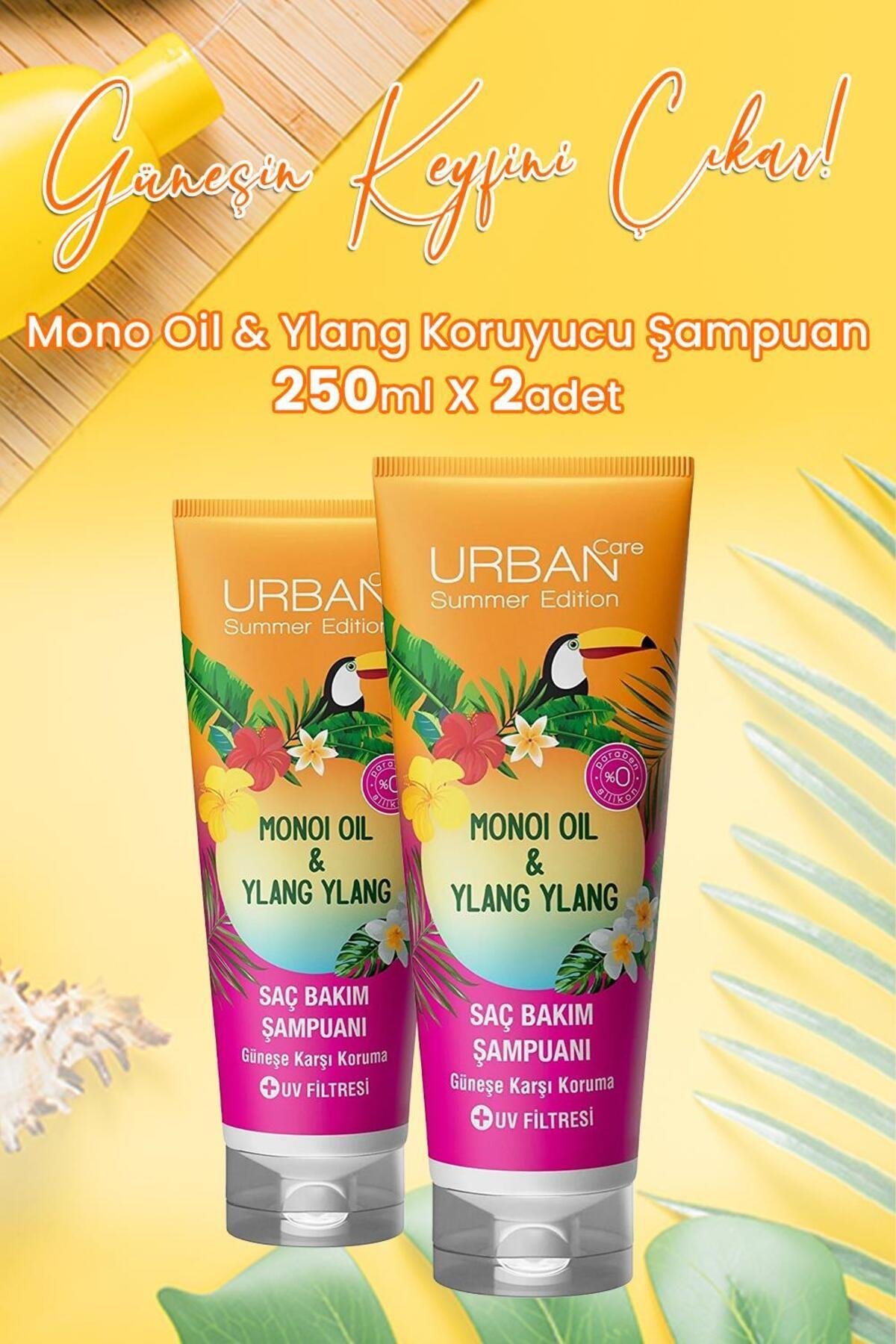 Monoi Oil & Ylang Koruyucu Şampuan 250 ml X 2 Adet