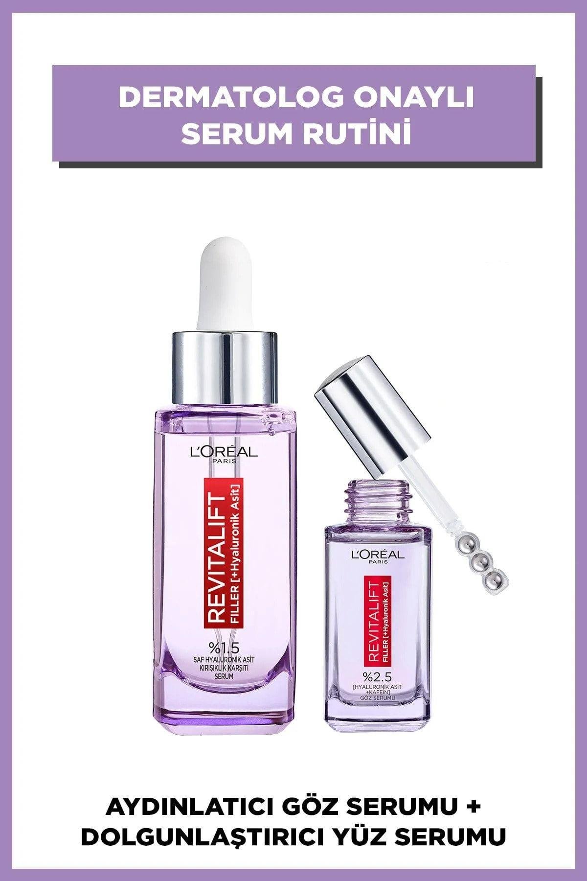Revitalift Filler %1.5 Saf Hyaluronik Asit Kırışıklık Karşıtı Serum& Aydınlatıcı Göz Serumu