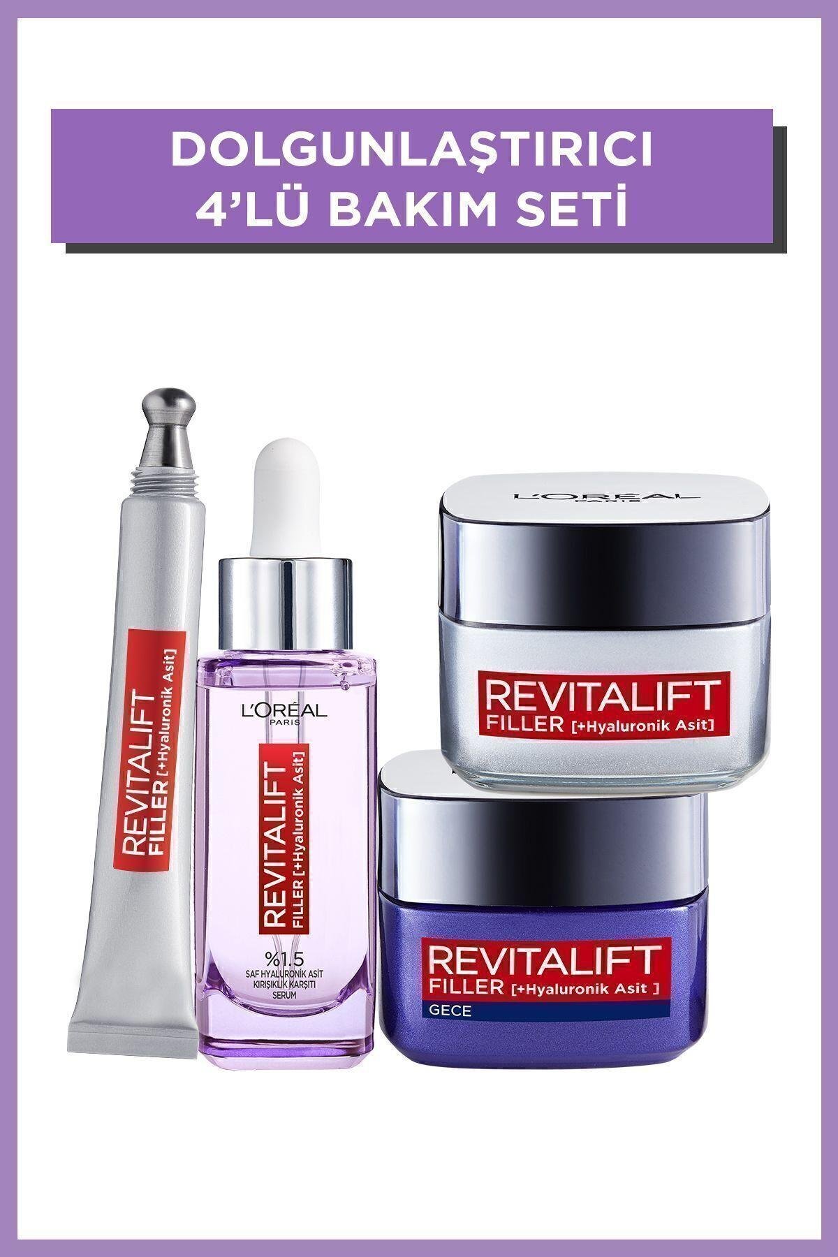 Revitalift Filler Dolgunlaştırıcı Yaşlanma Karşıtı 4'lü Bakım Seti