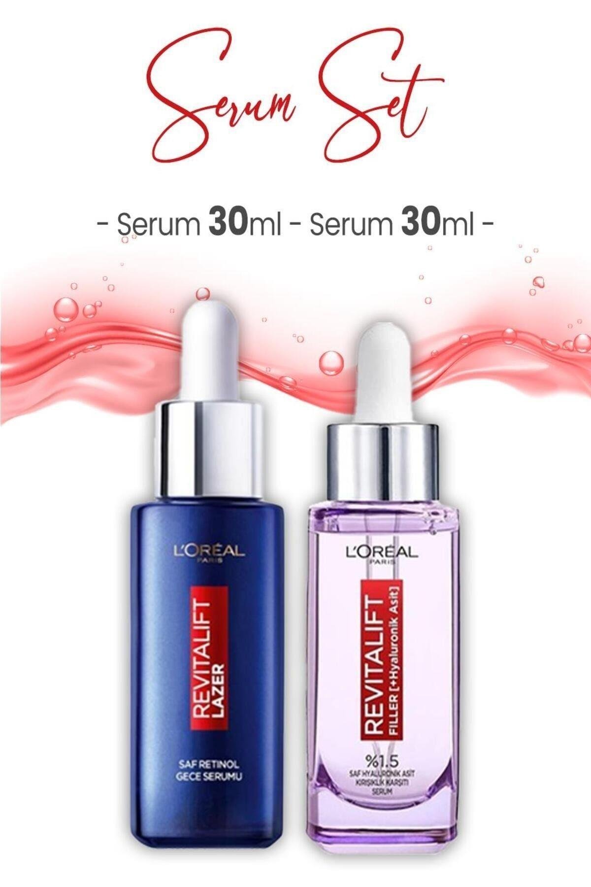 Revitalift Lazer Retinol Gece Serumu 30 ml ve Dolgunlaştırıcı Serum 30 ml