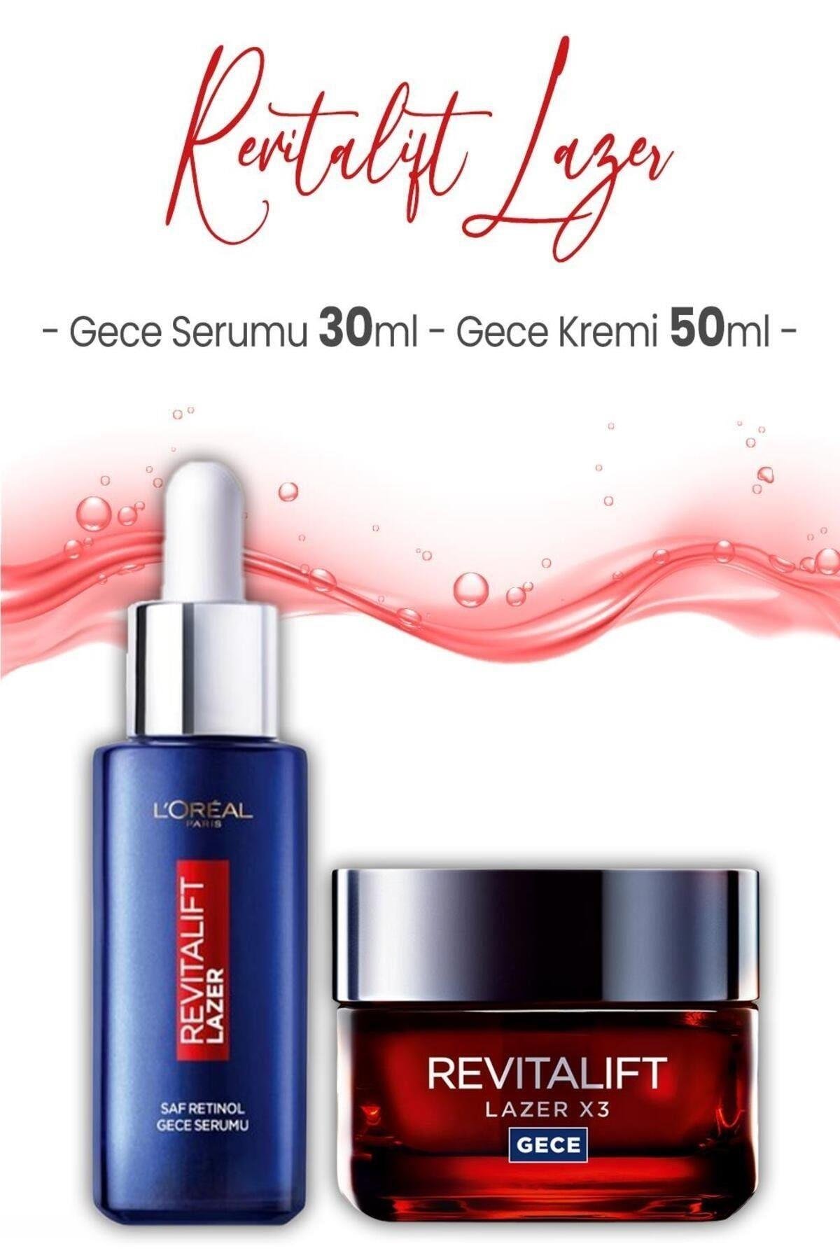 Revitalift Lazer Retinol Gece Serumu 30 ml ve Gece Kremi 50 ml