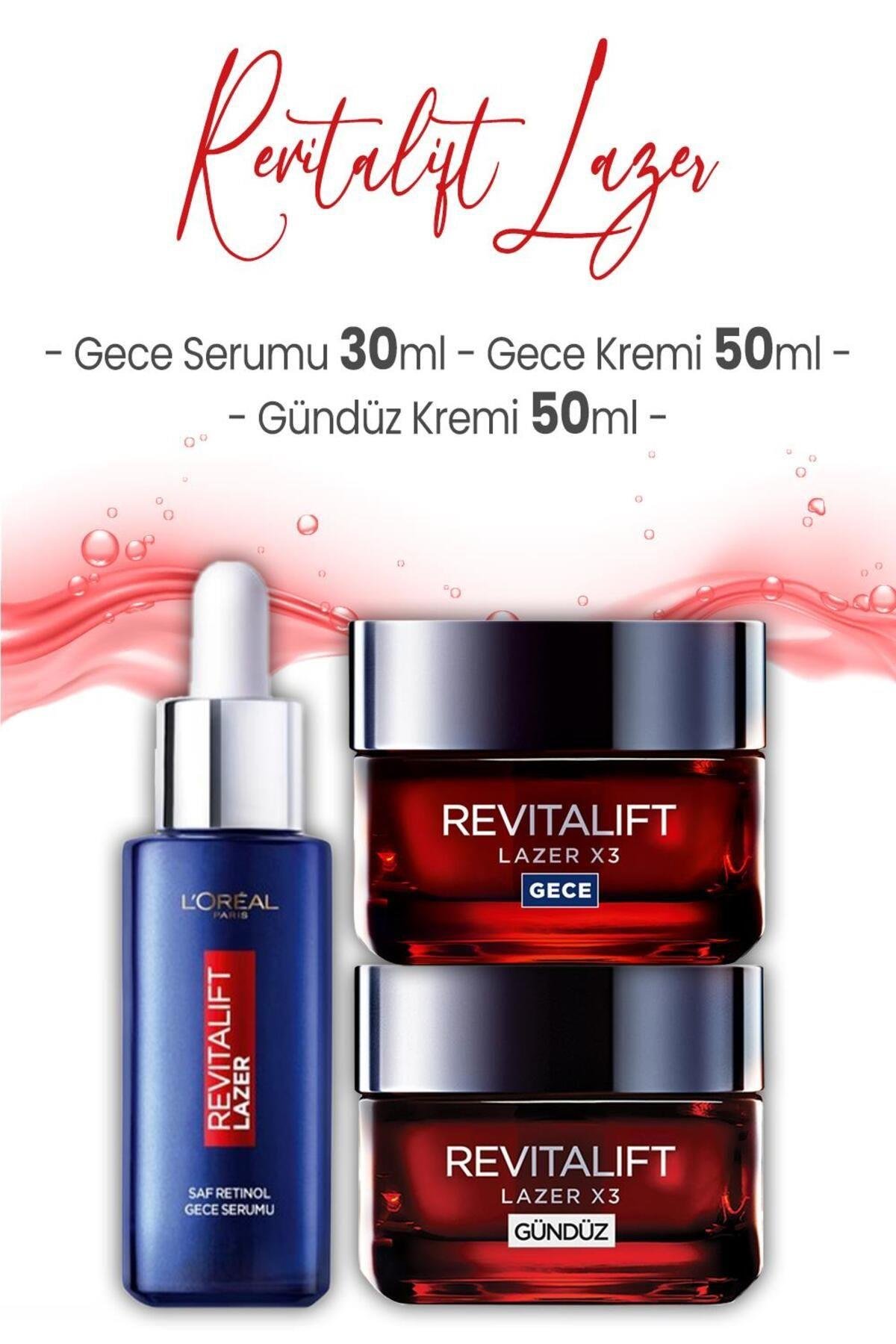 Revitalift Lazer Yaşlanma Karşıtı Bakım Seti 3