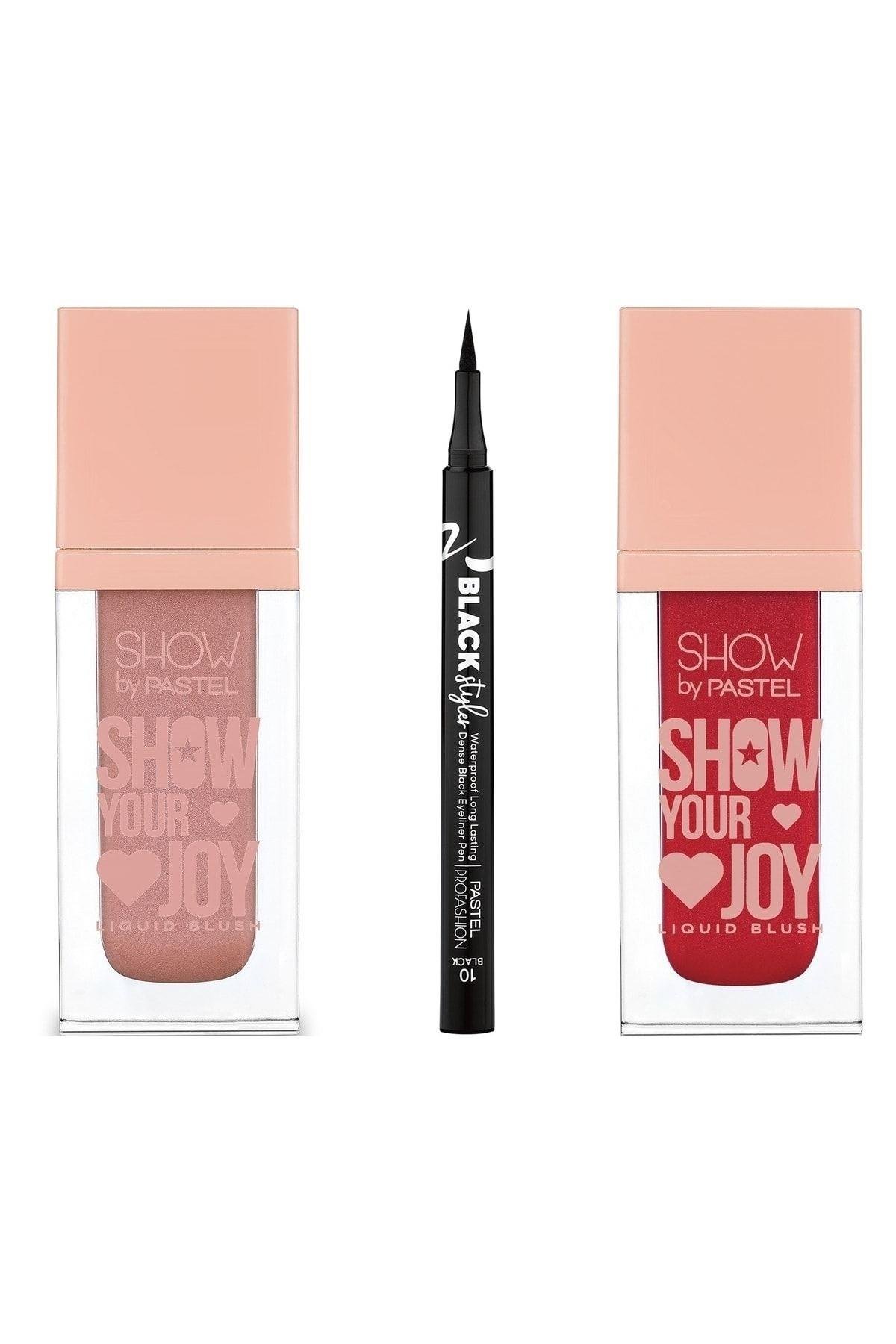 Show Your Joy Likit Allık 51 ve 52 + Pastel Black Styler Waterproof Eyeliner