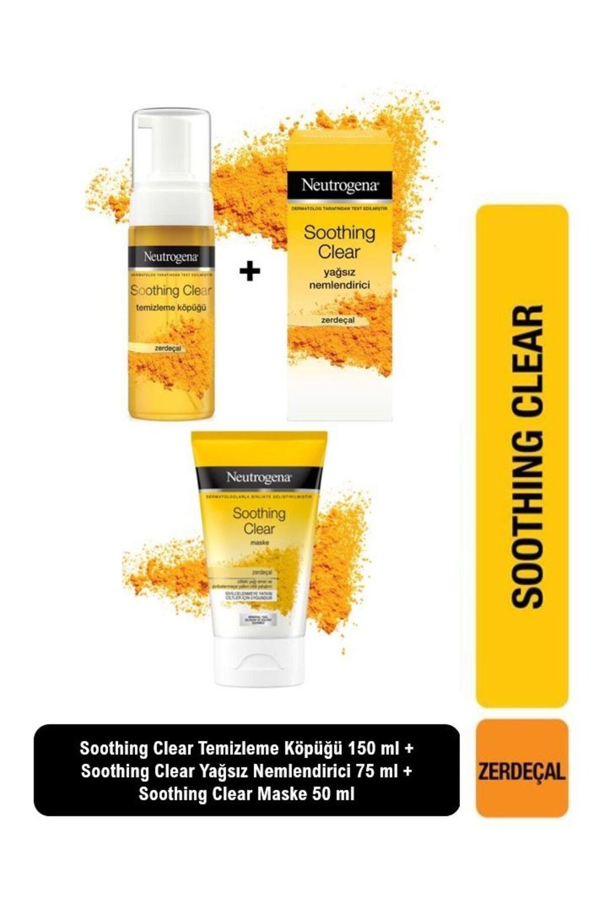 Soothing Clear Temizleme Köpüğü 150ml + Yağsız Nemlendirici 75ml + Clear Maske 50ml