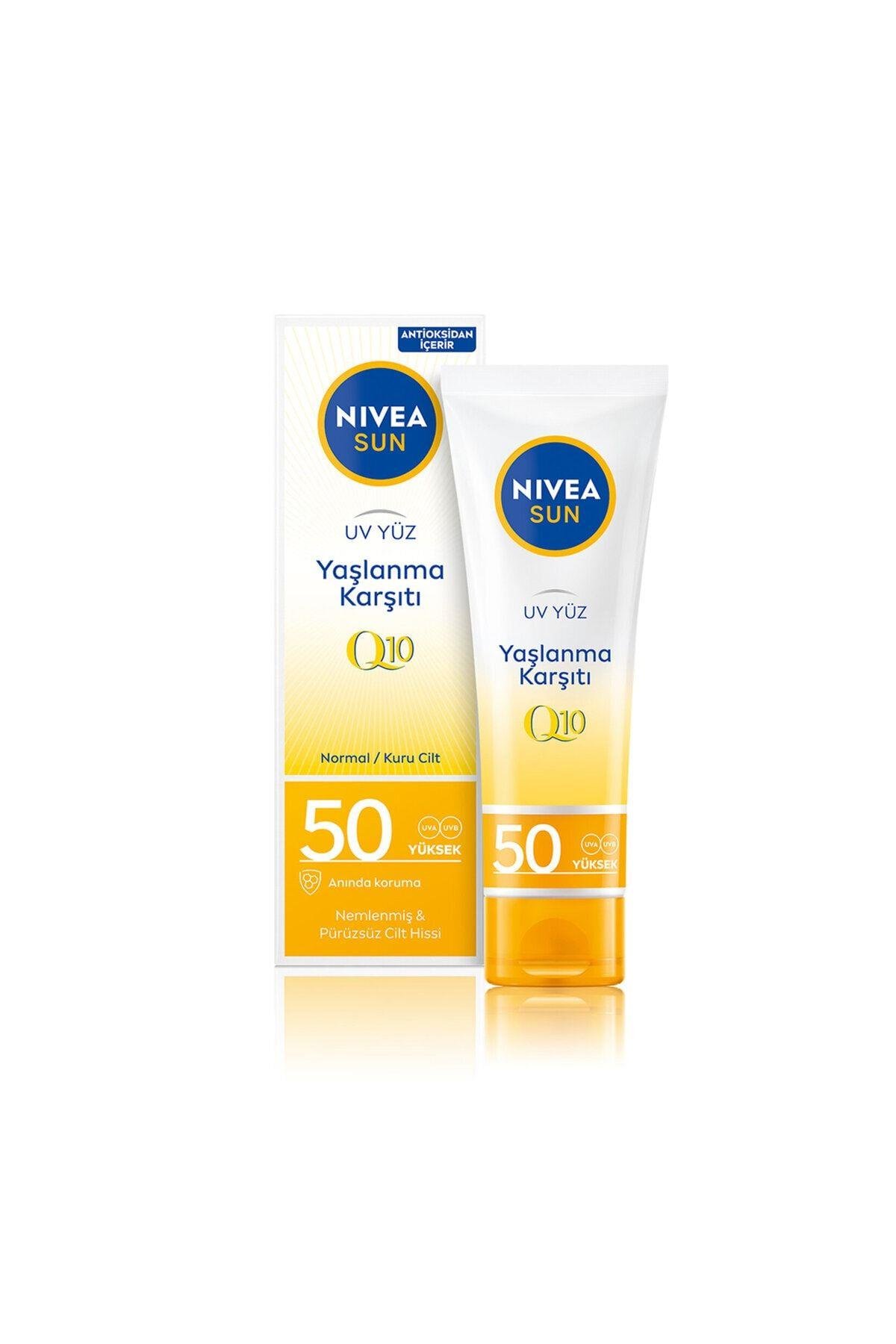 Sun SPF50+ Yaşlanma & Leke Karşıtı Q10 Yüz Güneş Kremi 50 ml