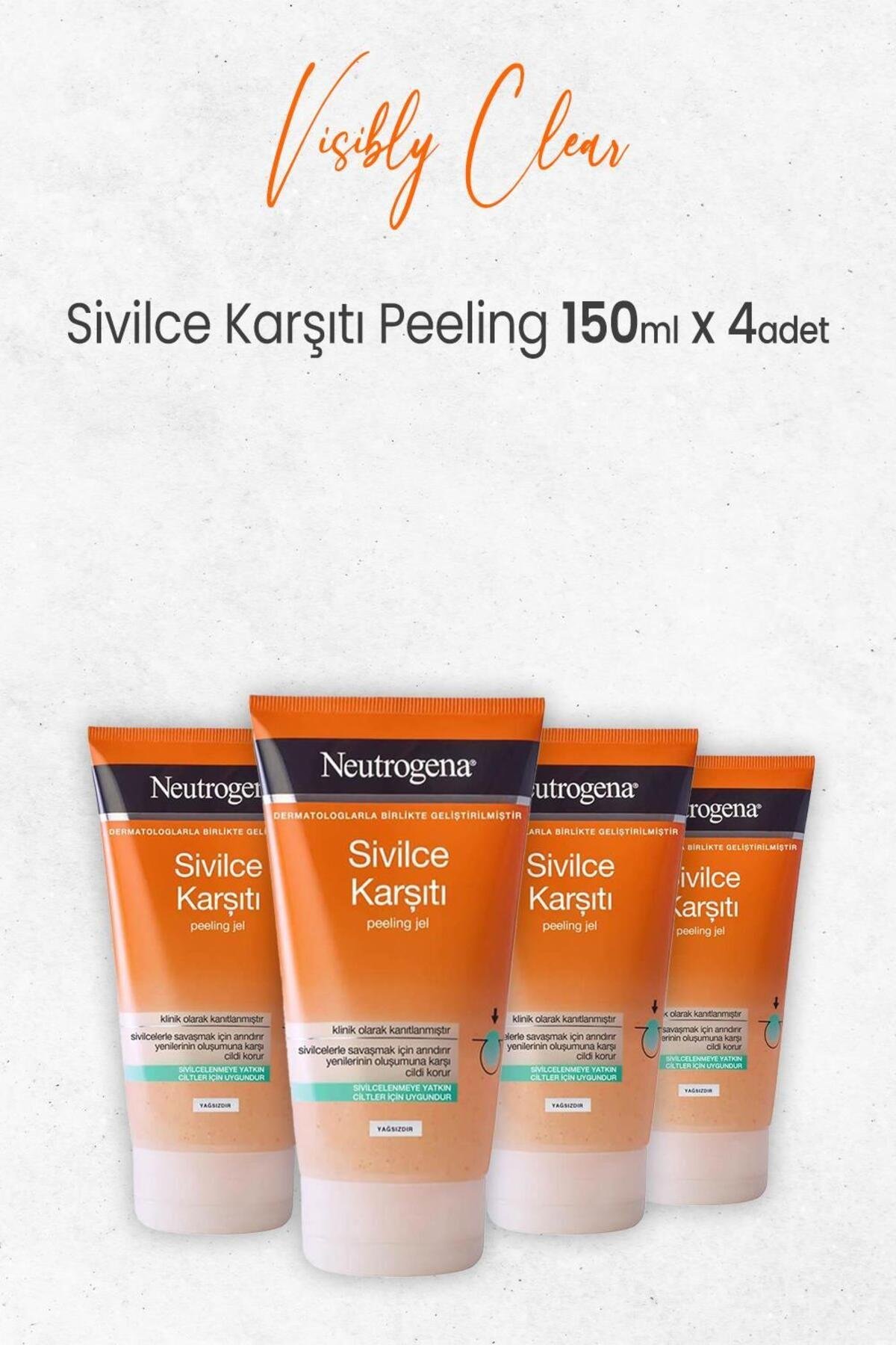 Visibly Clear Sivilce Karşıtı Peeling 150 ml X 4 Adet