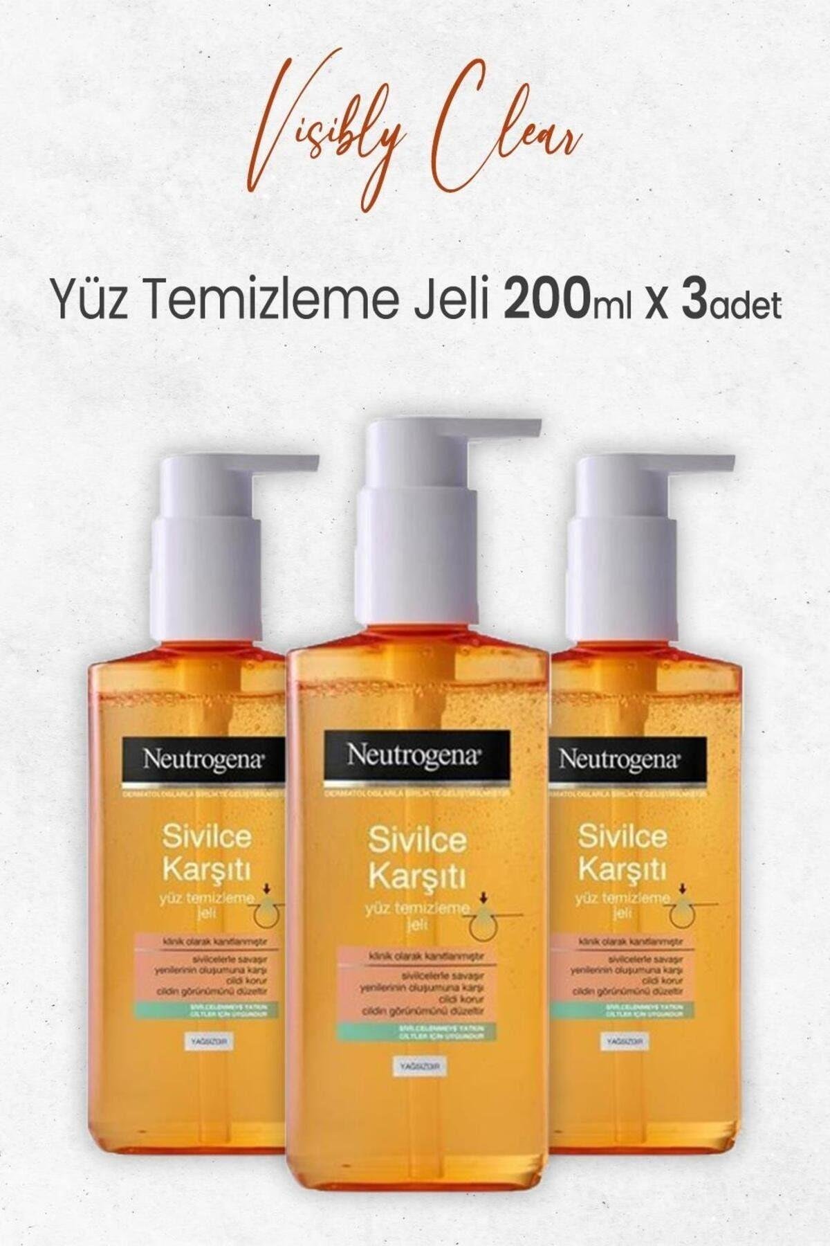 Visibly Clear Sivilce Karşıtı Yağsız Yüz Temizleme Jeli 200 Ml x 3 Adet