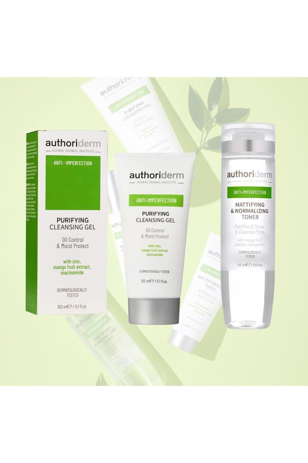 Yağlı & Karma Ciltler İçin Temizleme Jeli 150 ml - Tonik 200 ml 2li Set