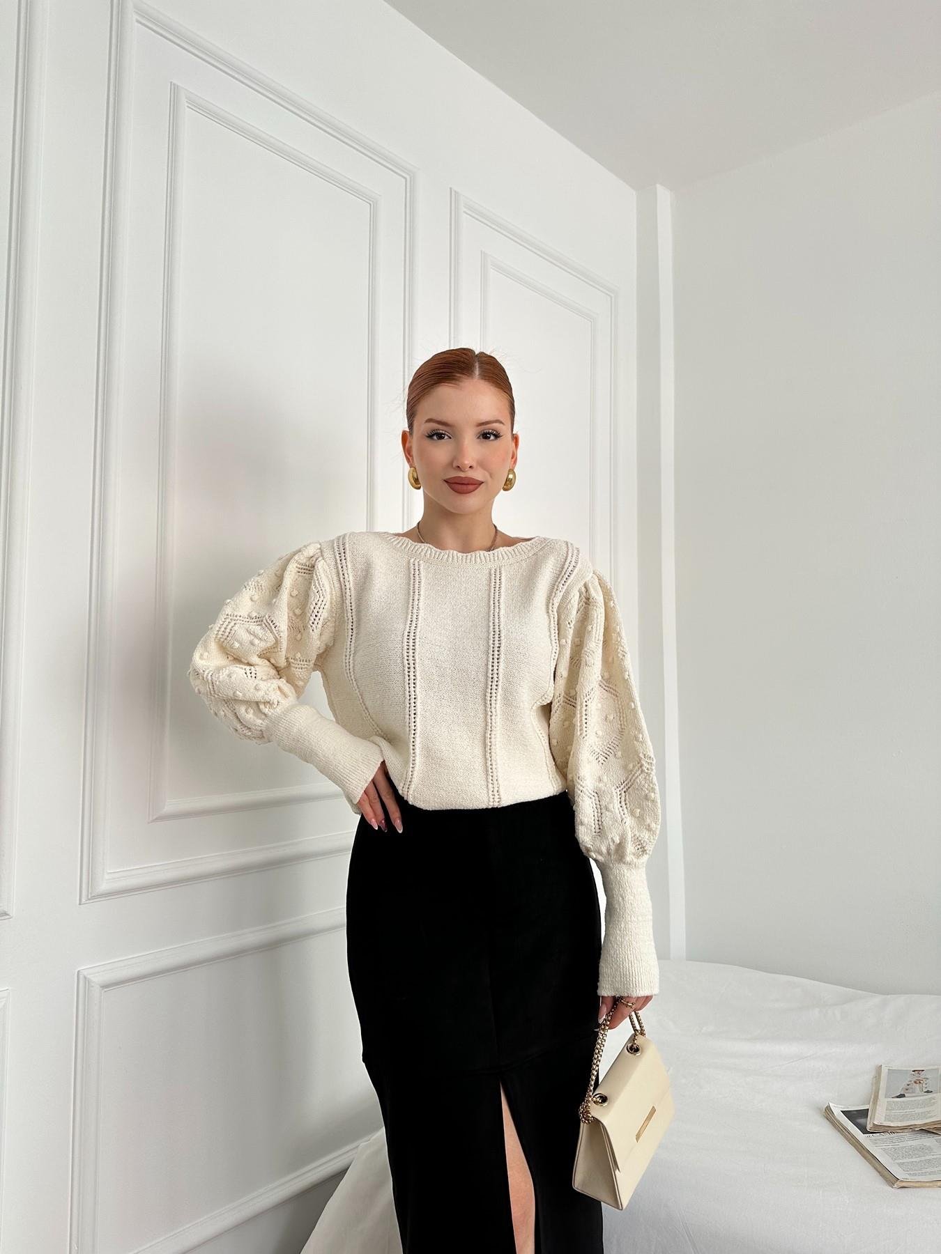 Balon Kol Kazak Krem