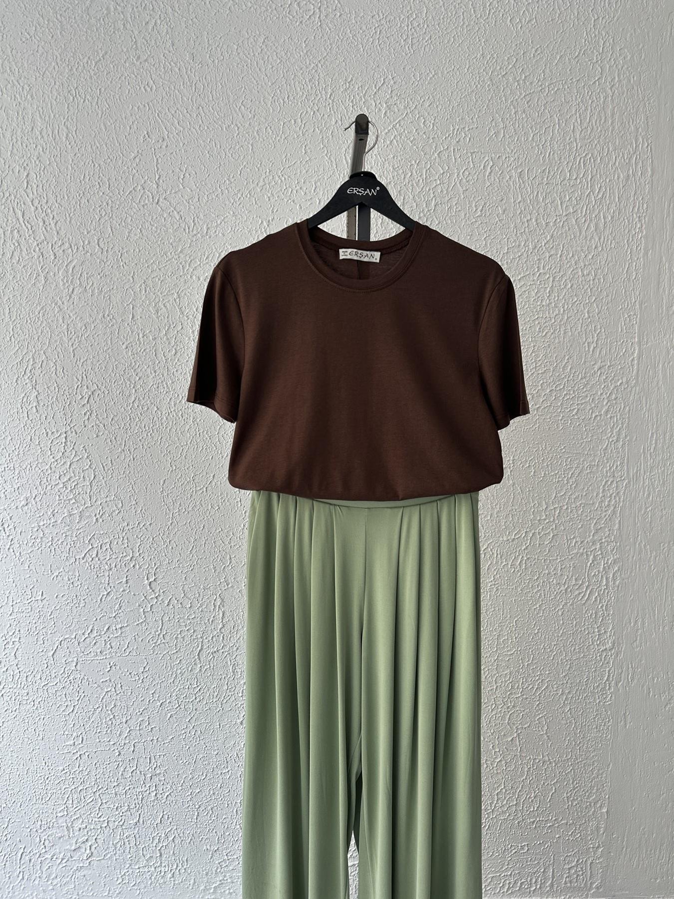 Bisiklet Kısa Kollu Tişört Açık kahve