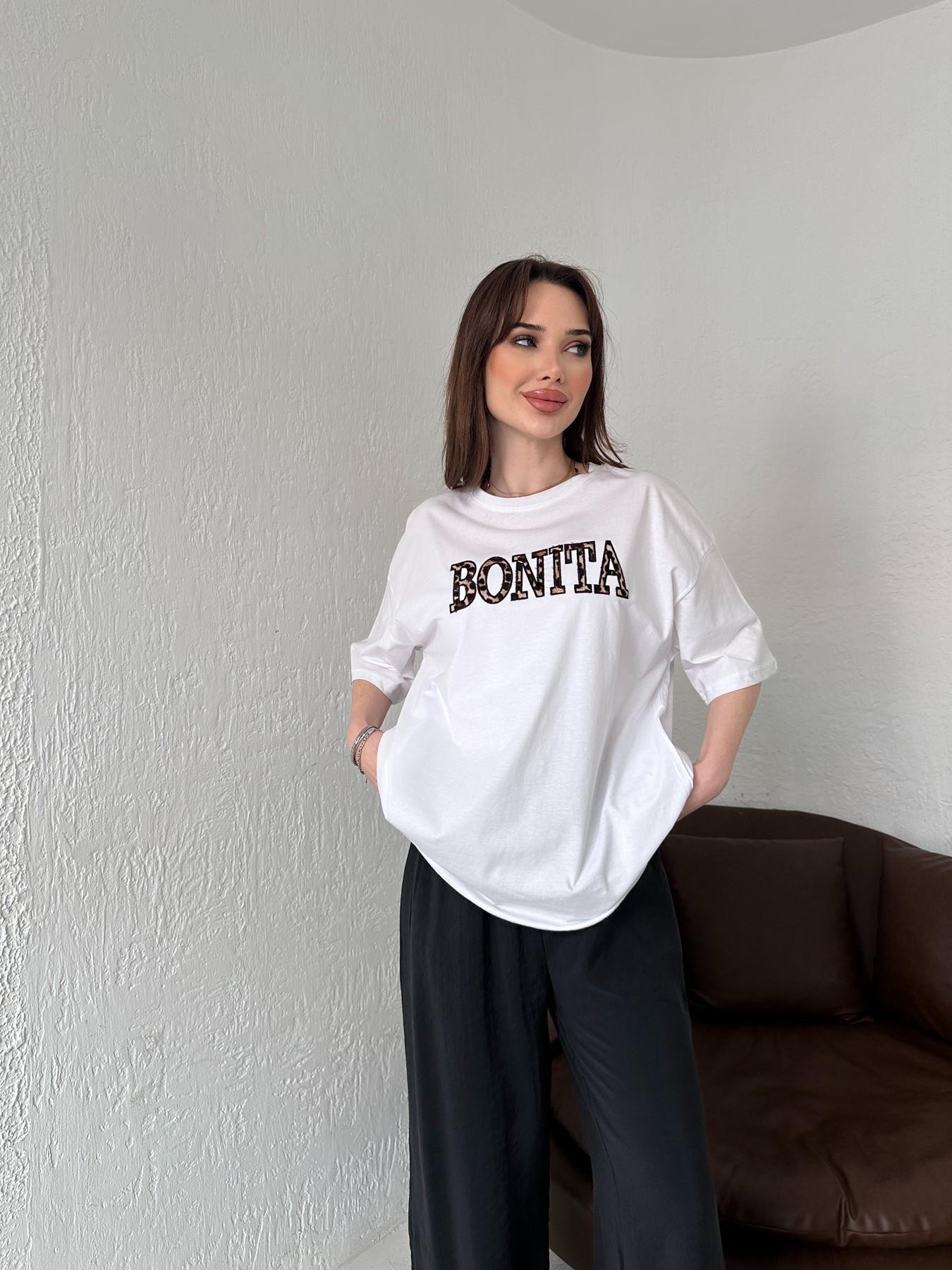 Bonıta Nakışlı Tişört BEYAZ