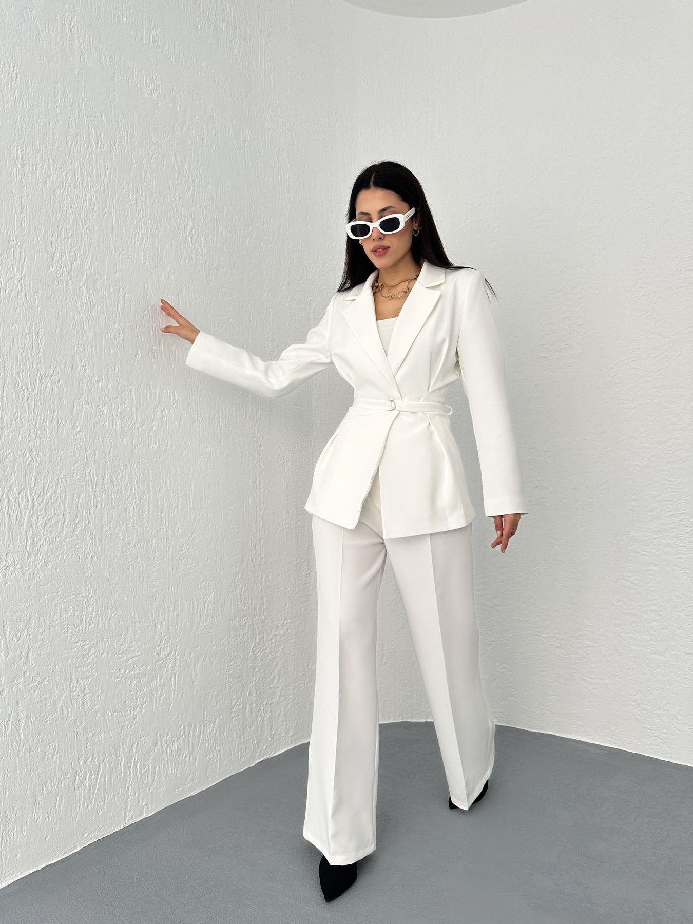 Ceket Pantolon Takım Beyaz