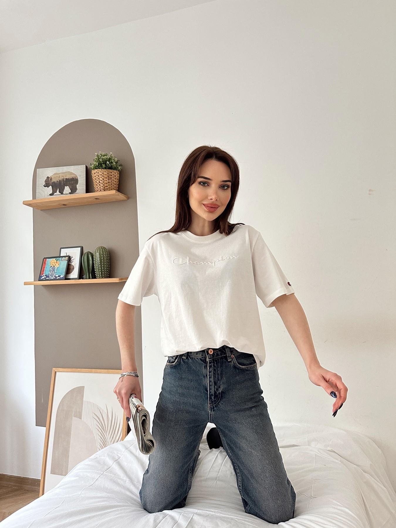 Champion Nakışlı Tişört EKRU