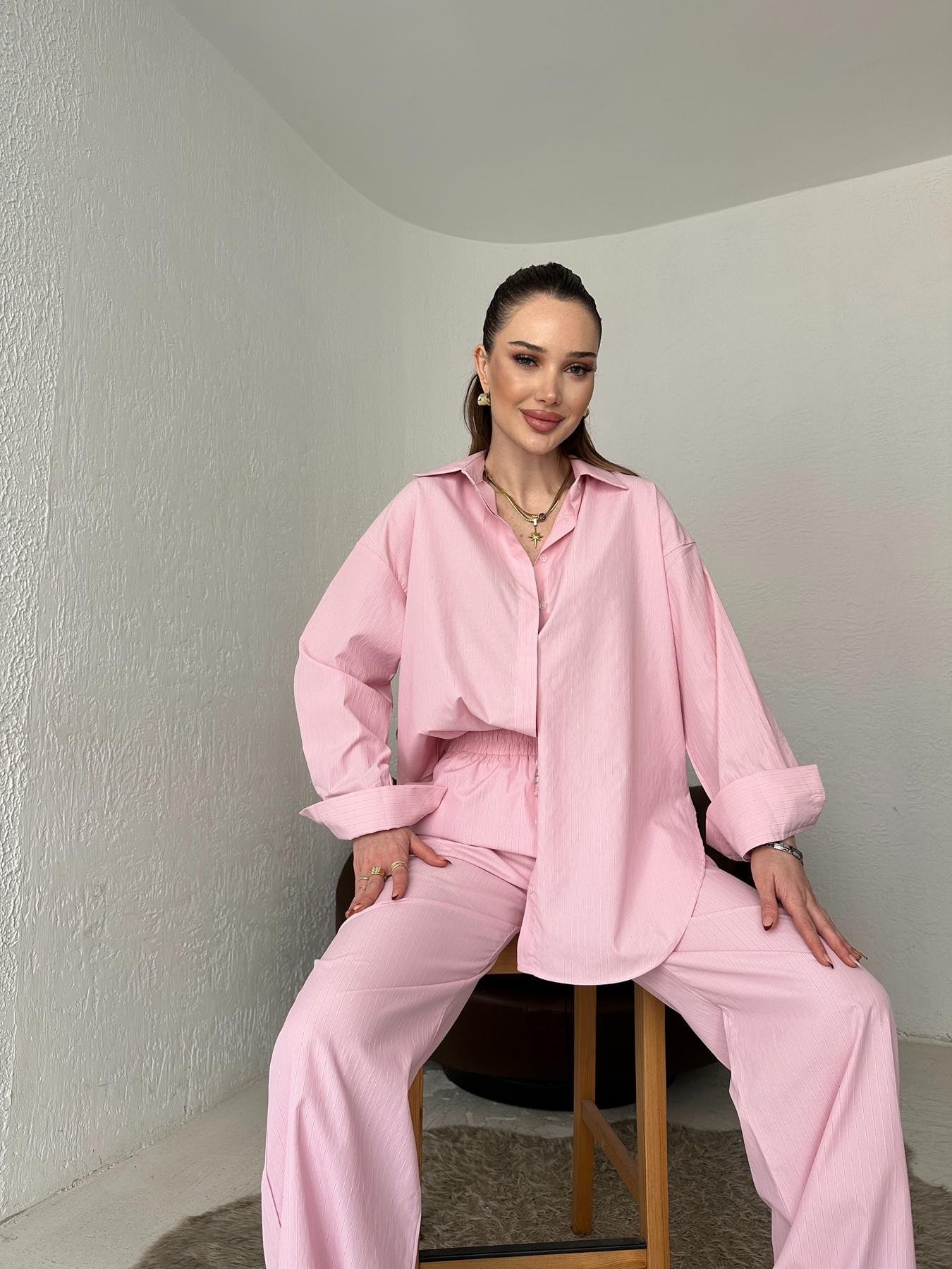 Çizgili Gömlek Pembe