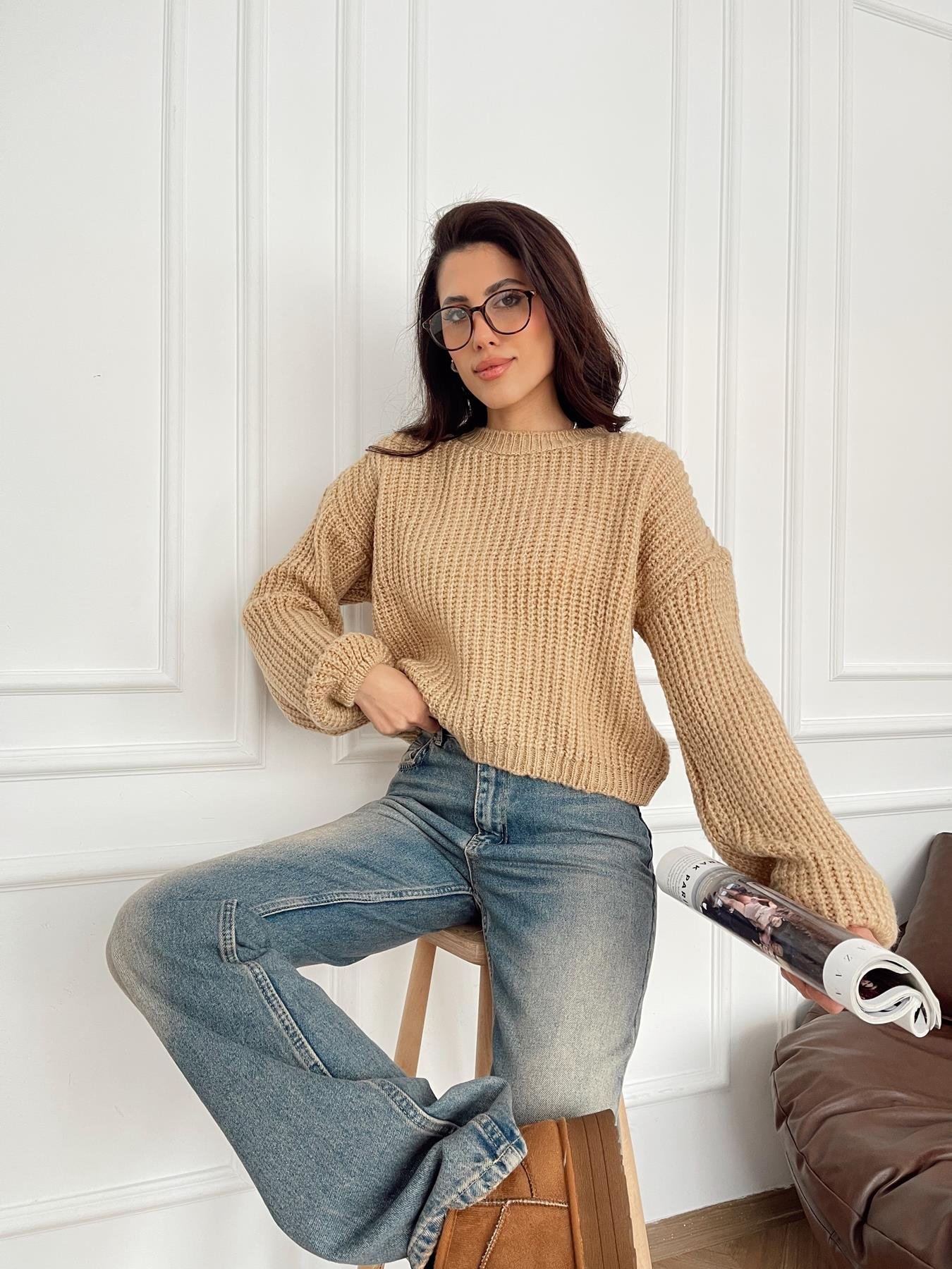 Crop Fitilli Kazak CAMEL