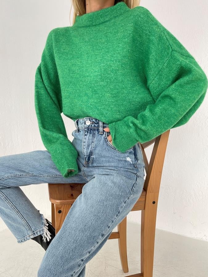 Dik Yaka Basic Kazak YEŞİL