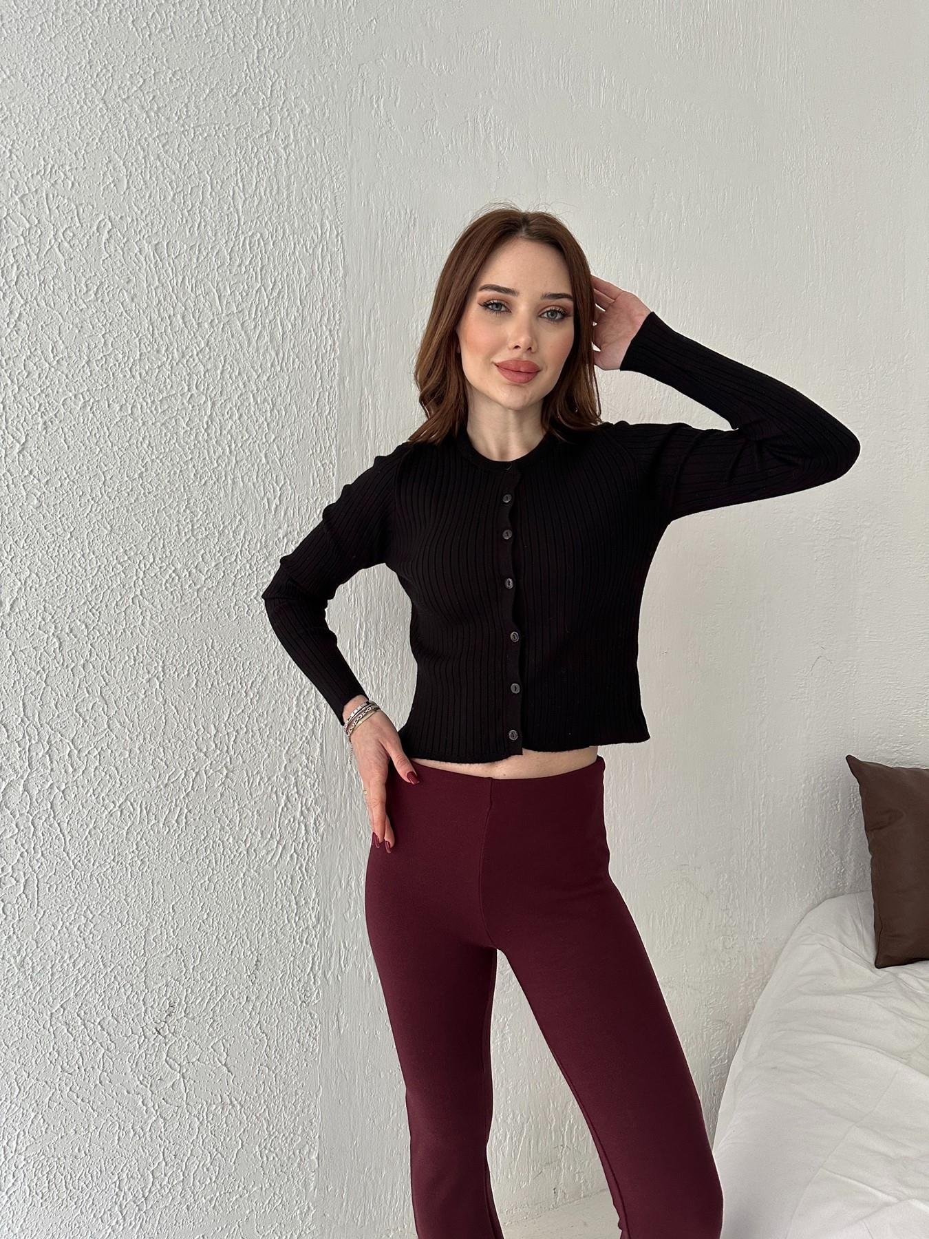 Fitilli Düğmeli Hırka SİYAH